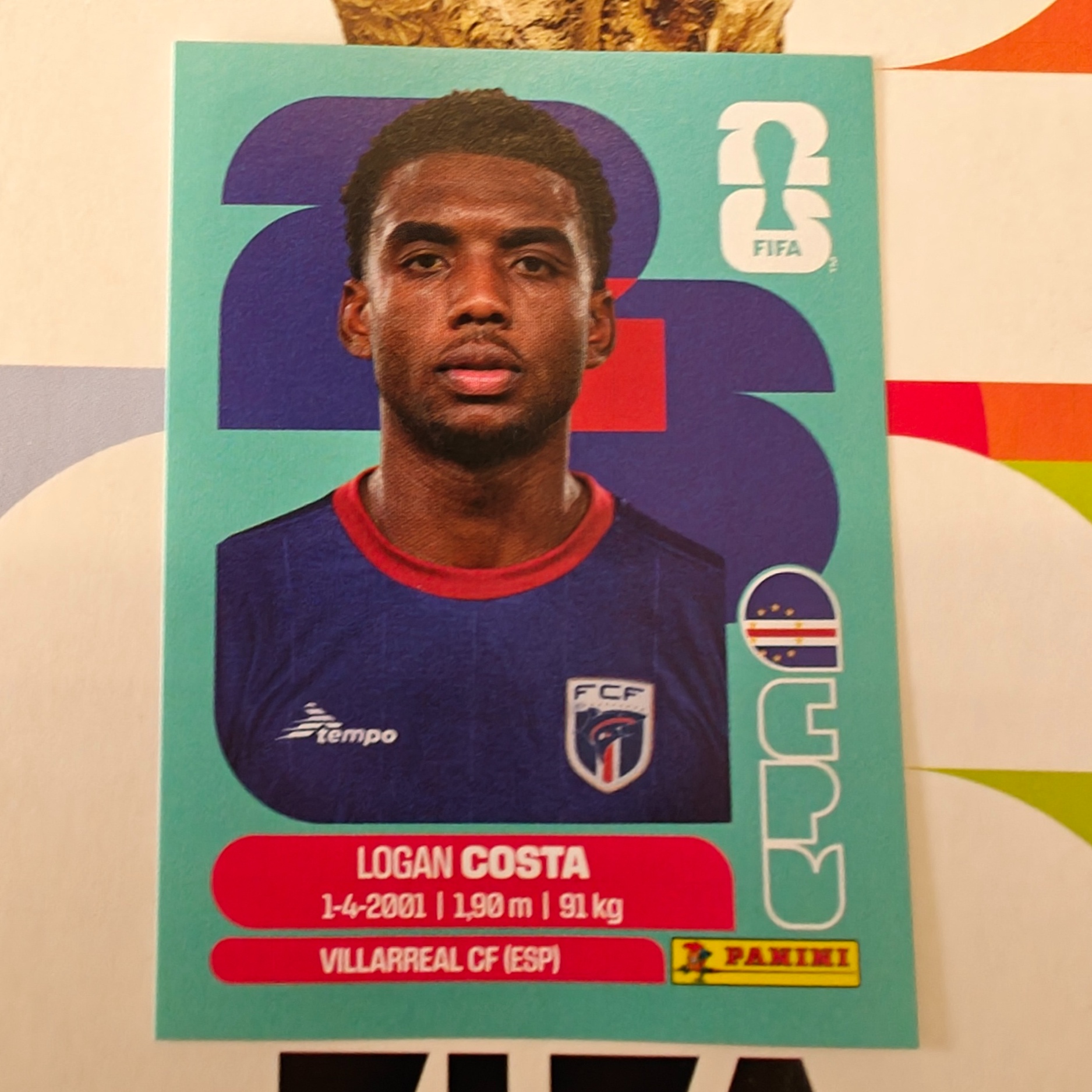 CPV3 - Cape Verde - Logan Costa - FIFA World Cup 2026™ - Panini Sticker
