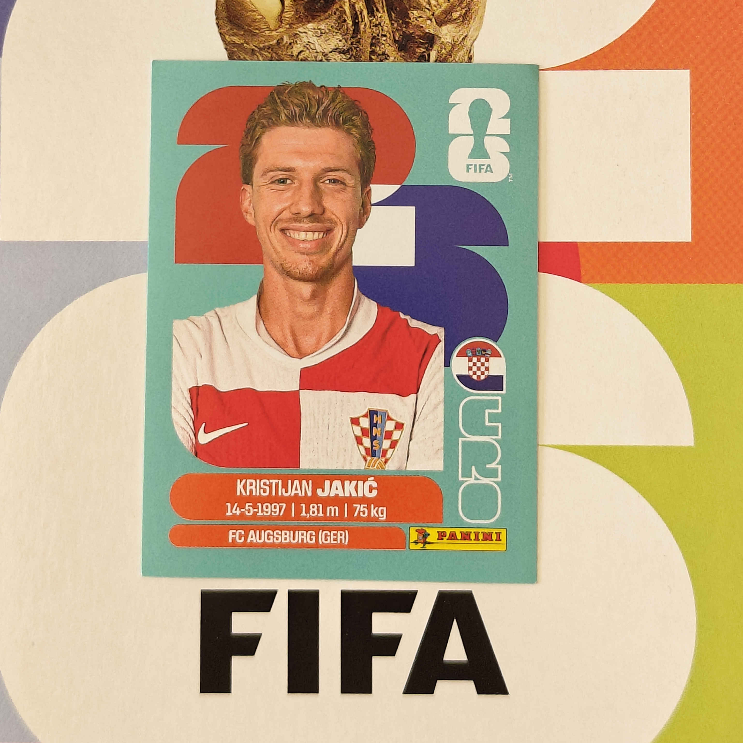 CRO8 - Croatia - Kristijan Jakic - FIFA World Cup 2026™ - Panini Sticker