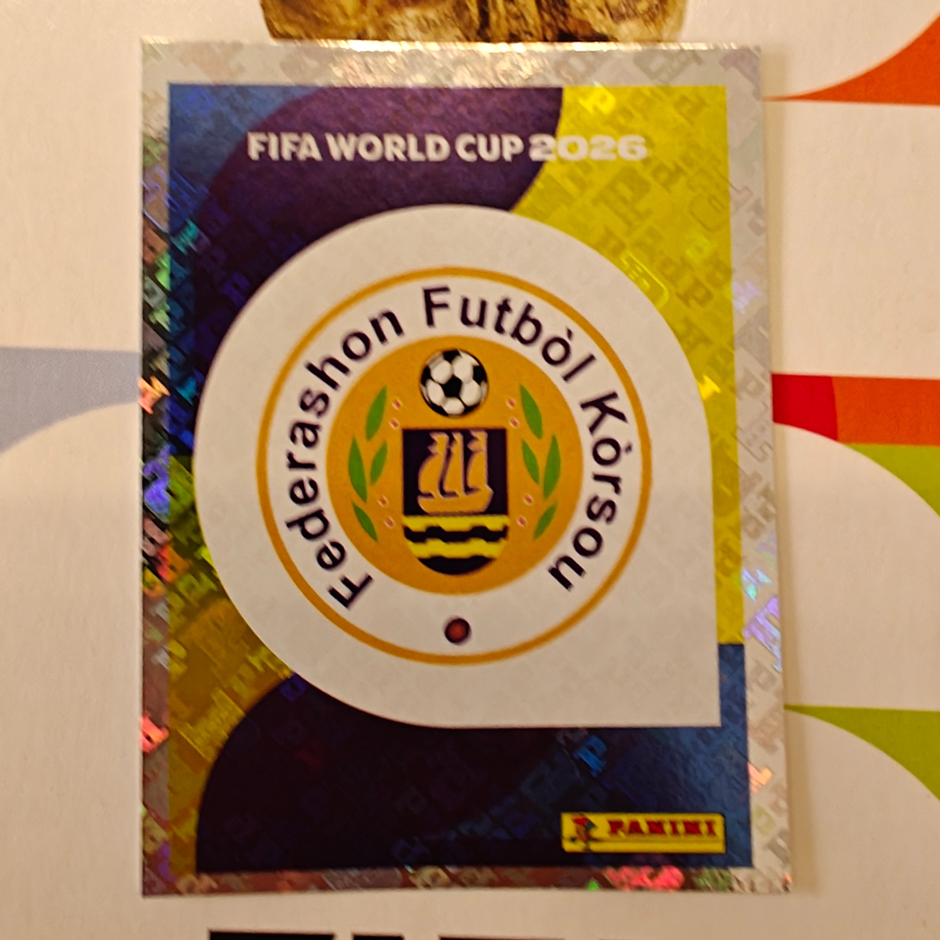 CUW1 - Curaçao - Emblem - FIFA World Cup 2026™ - Panini Foil Sticker
