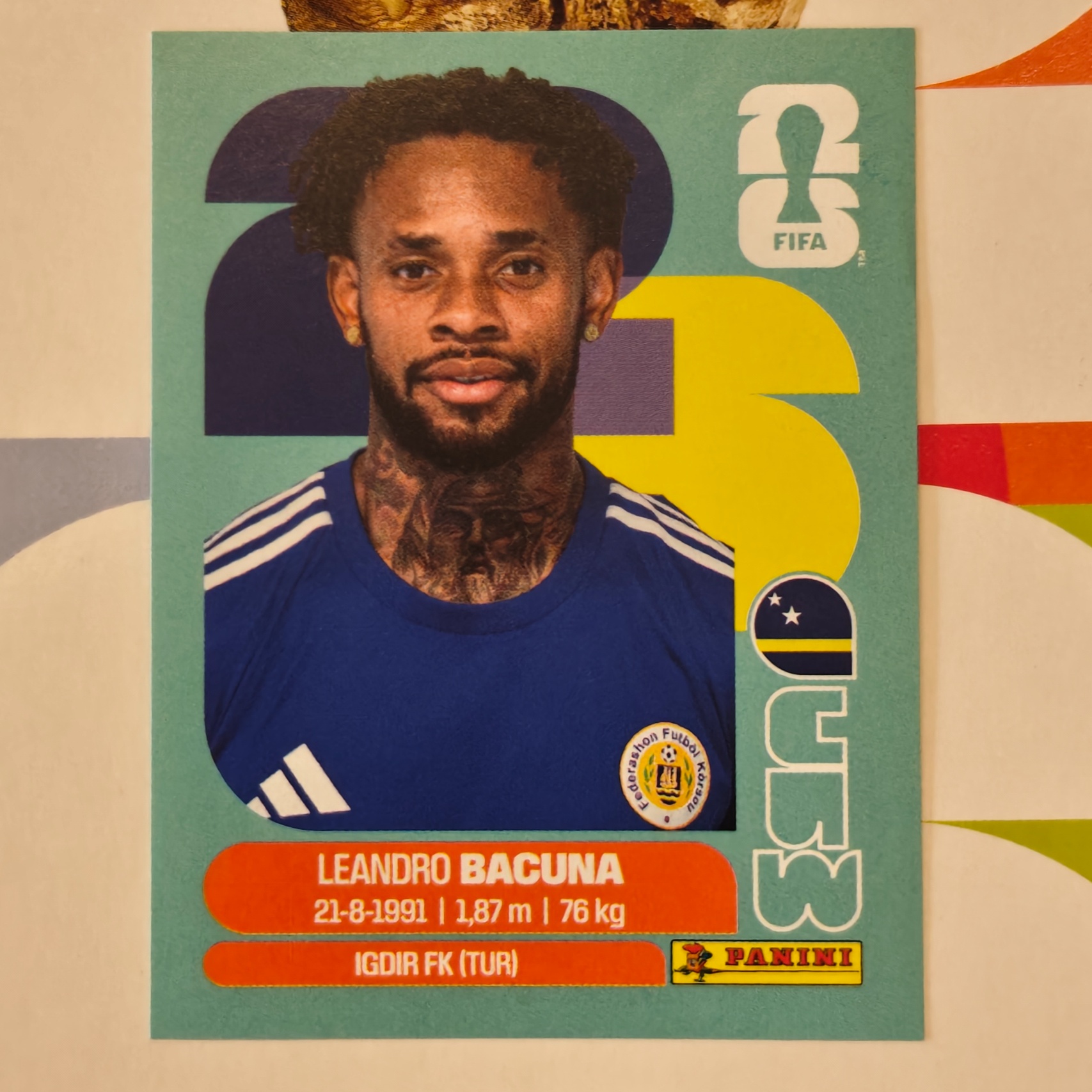 CUW12 - Curaçao - Leandro Bacuna - FIFA World Cup 2026™ - Panini Sticker