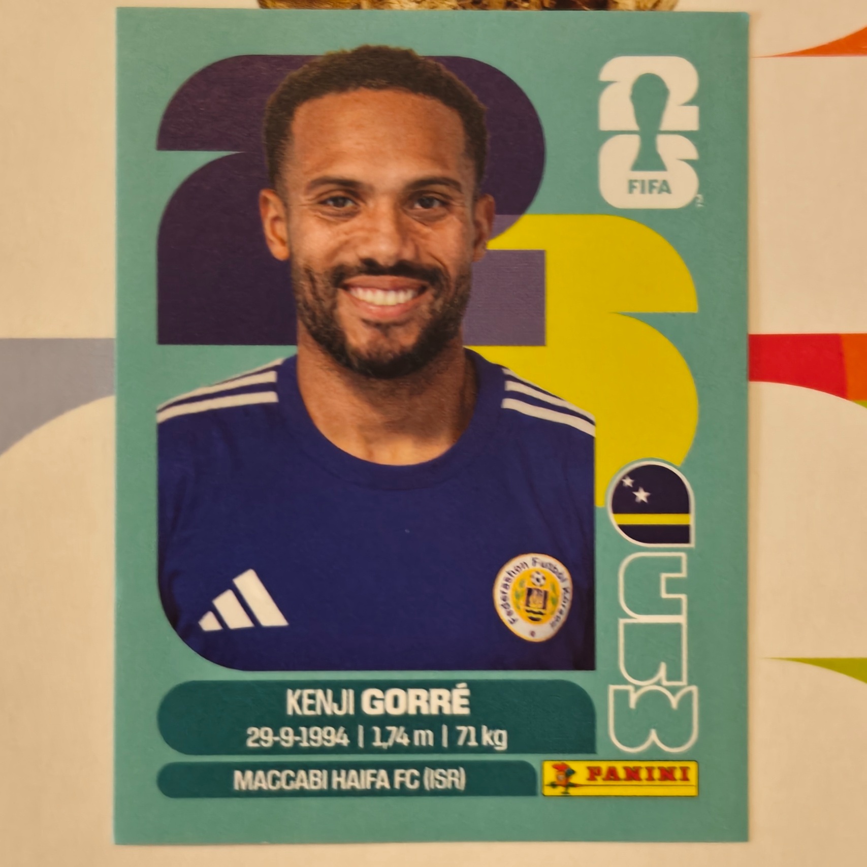 CUW15 - Curaçao - Kenji Gorre - FIFA World Cup 2026™ - Panini Sticker