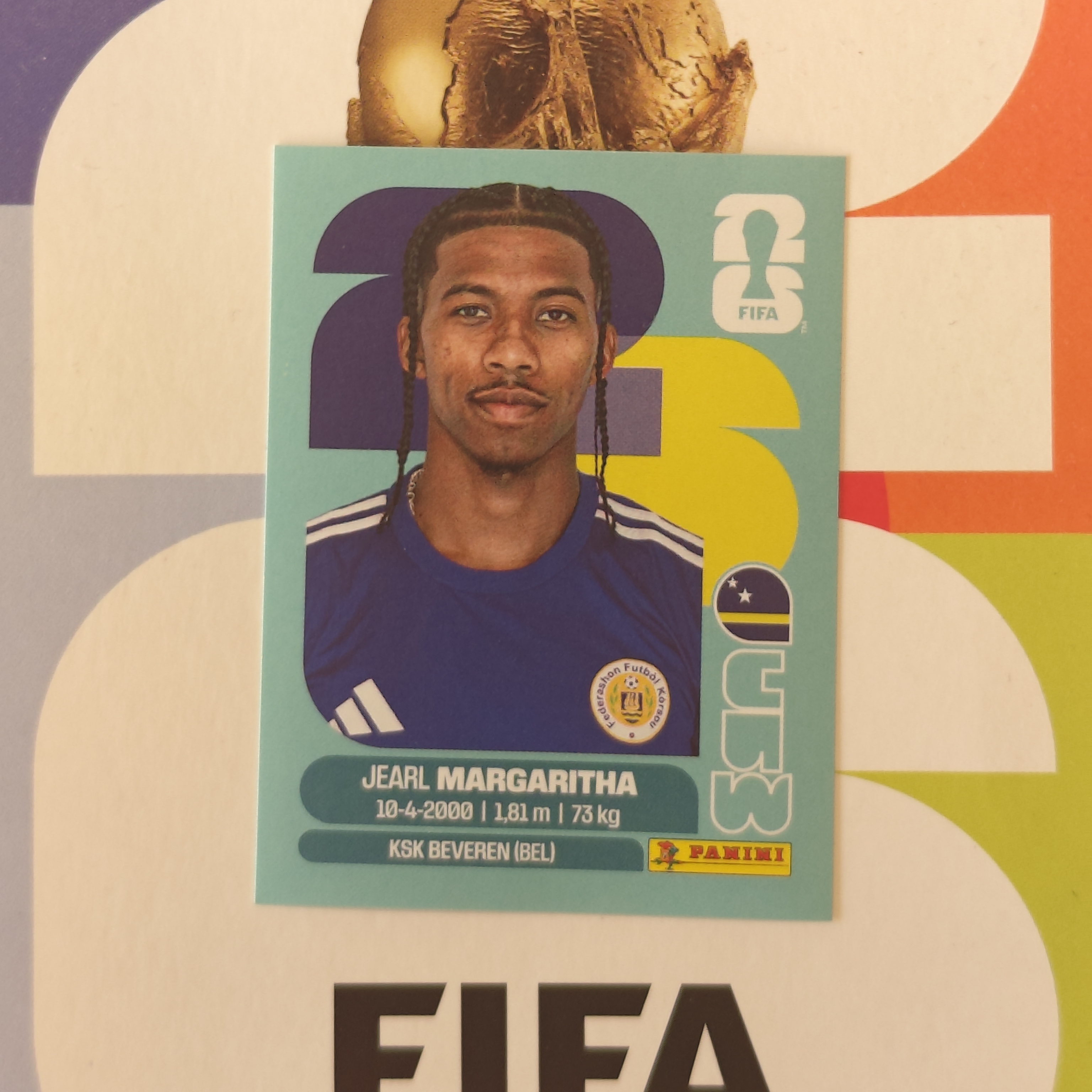 CUW16 - Curaçao - Jearl Margaritha - FIFA World Cup 2026™ - Panini Sticker
