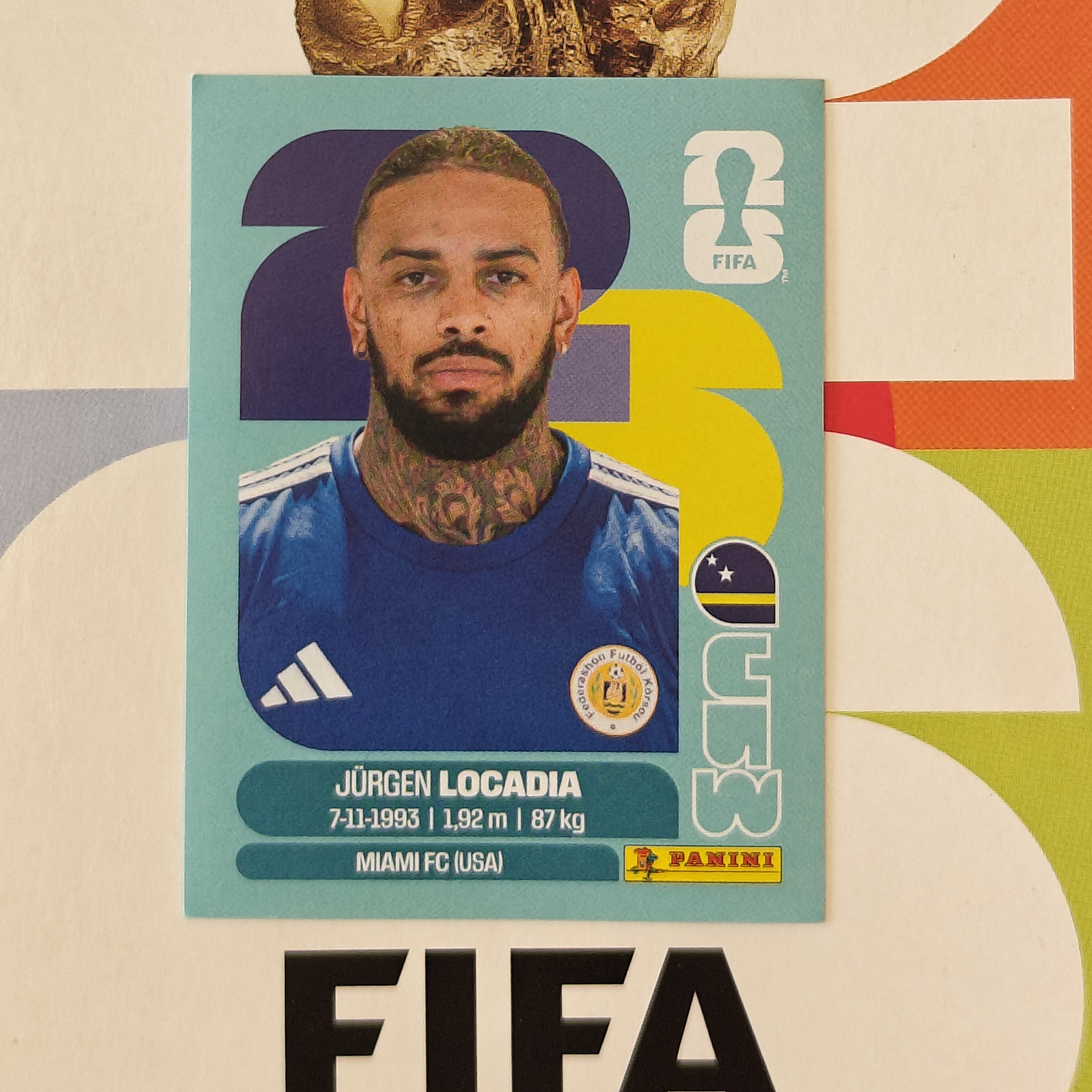 CUW17 - Curaçao - Jurgen Locadia - FIFA World Cup 2026™ - Panini Sticker