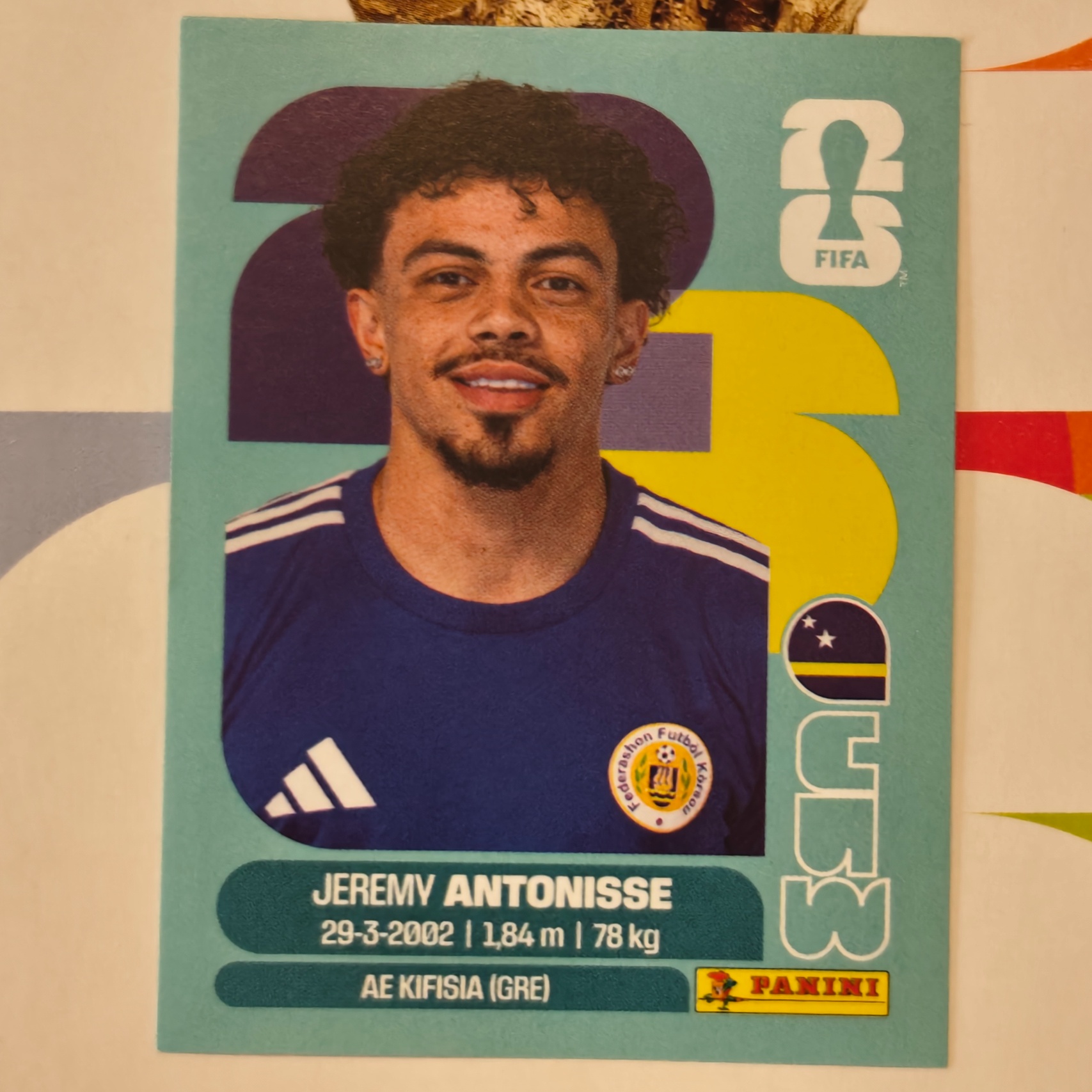 CUW18 - Curaçao - Jeremy Antonisse - FIFA World Cup 2026™ - Panini Sticker