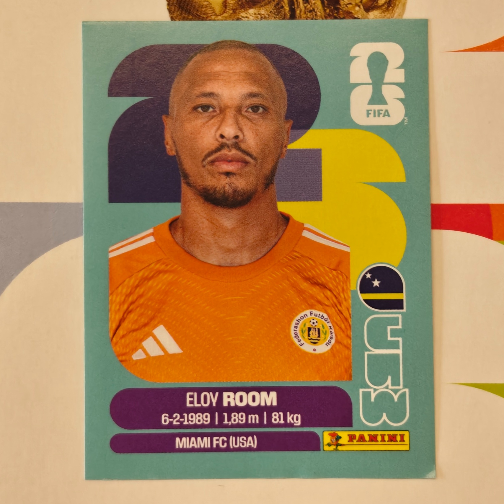 CUW2 - Curaçao - Eloy Room - FIFA World Cup 2026™ - Panini Sticker