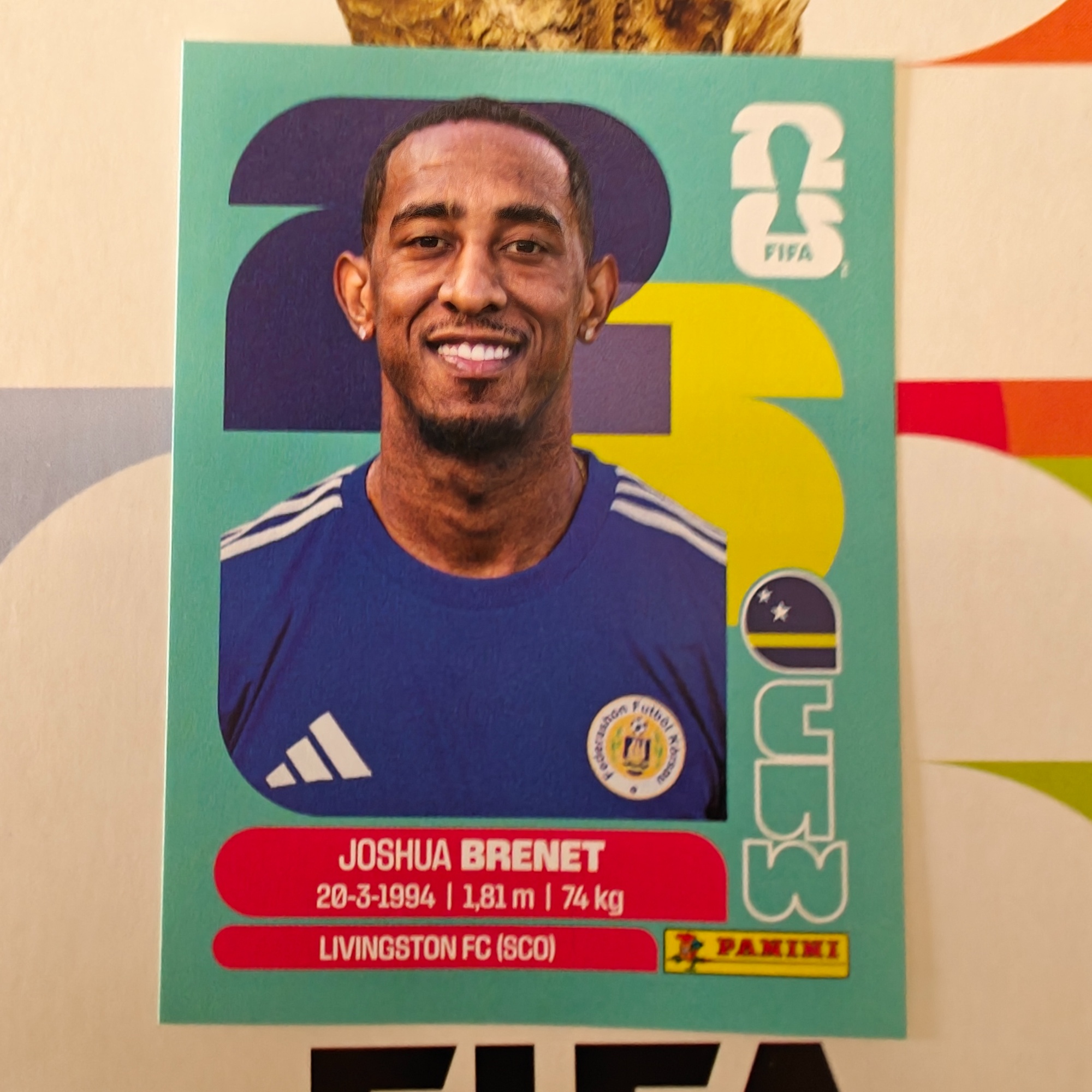 CUW6 - Curaçao - Joshua Brenet - FIFA World Cup 2026™ - Panini Sticker