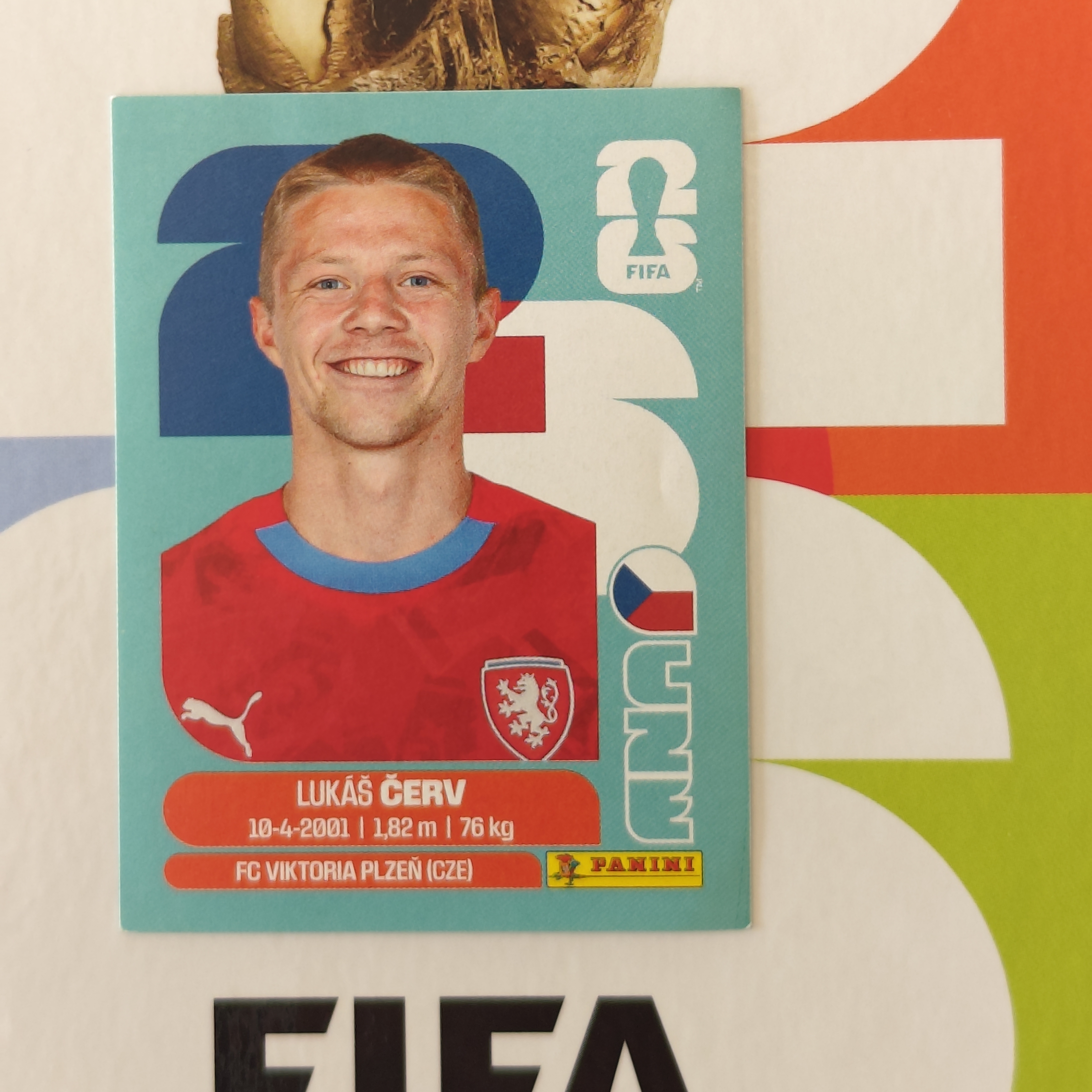 CZE11 - Czechia - Lukas Cerv - FIFA World Cup 2026™ - Panini Sticker