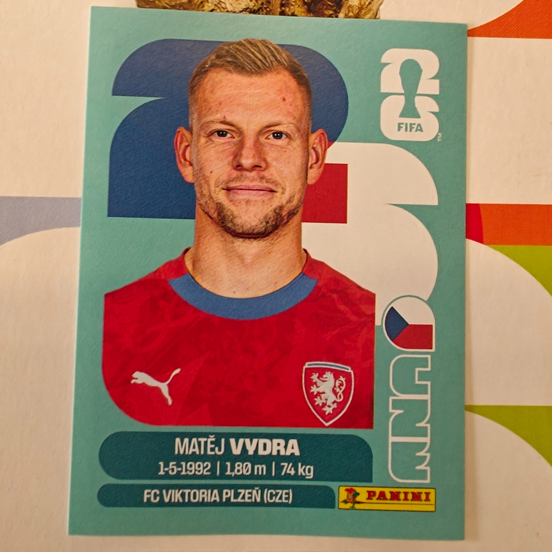 CZE15 - Czechia - Matej Vydra - FIFA World Cup 2026™ - Panini Sticker
