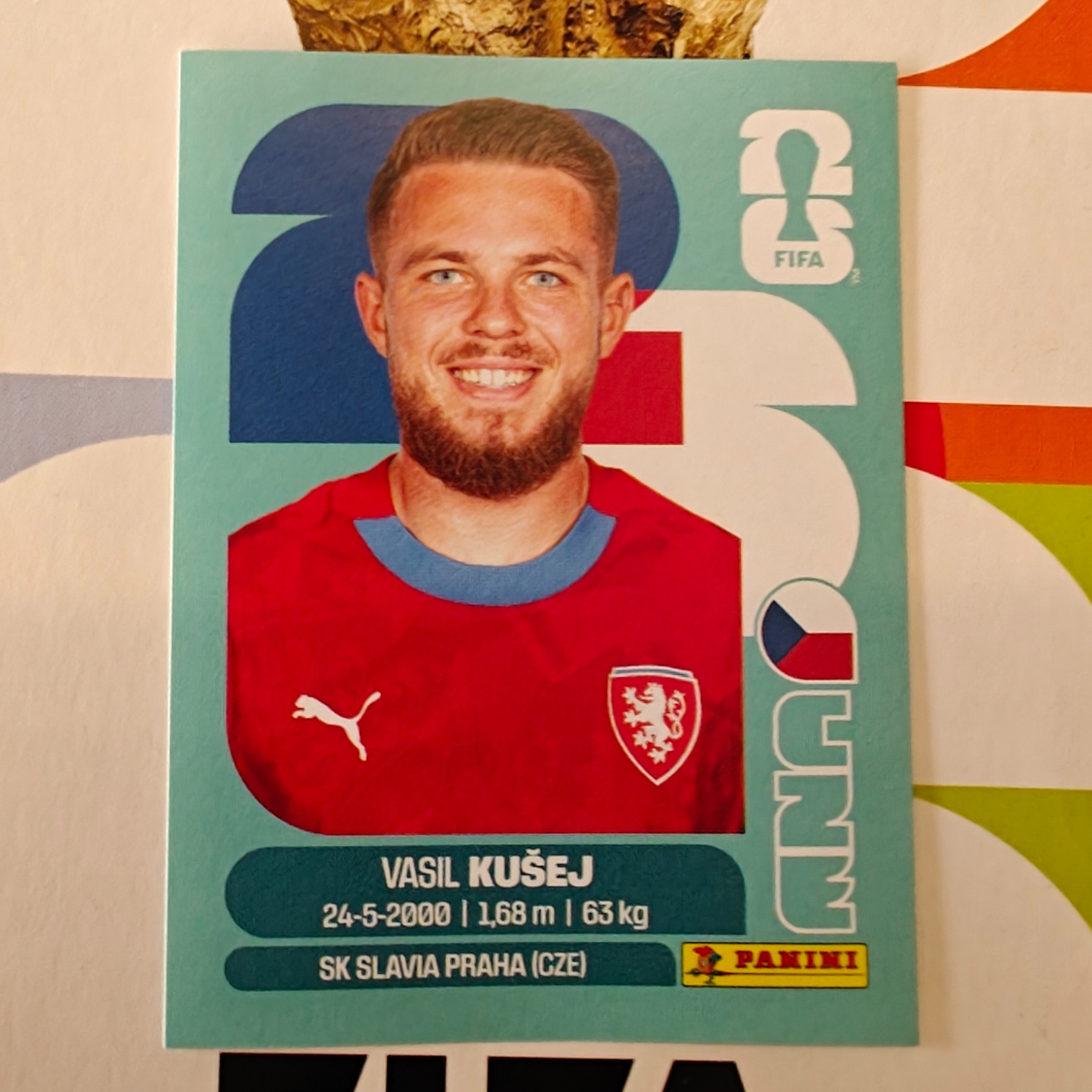 CZE16 - Czechia - Vasil Kusej - FIFA World Cup 2026™ - Panini Sticker