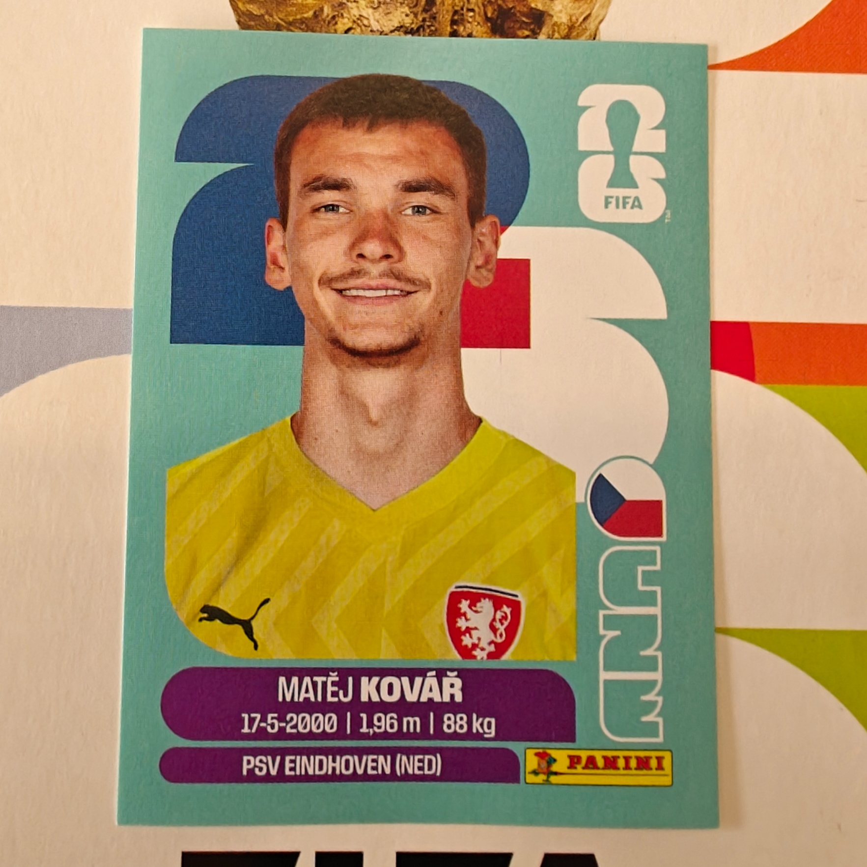 CZE2 - Czechia - Matej Kovar - FIFA World Cup 2026™ - Panini Sticker