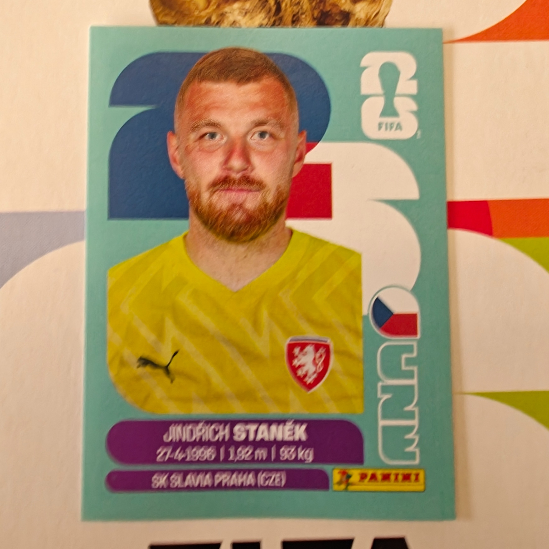 CZE3 - Czechia - Jindrich Stanek - FIFA World Cup 2026™ - Panini Sticker