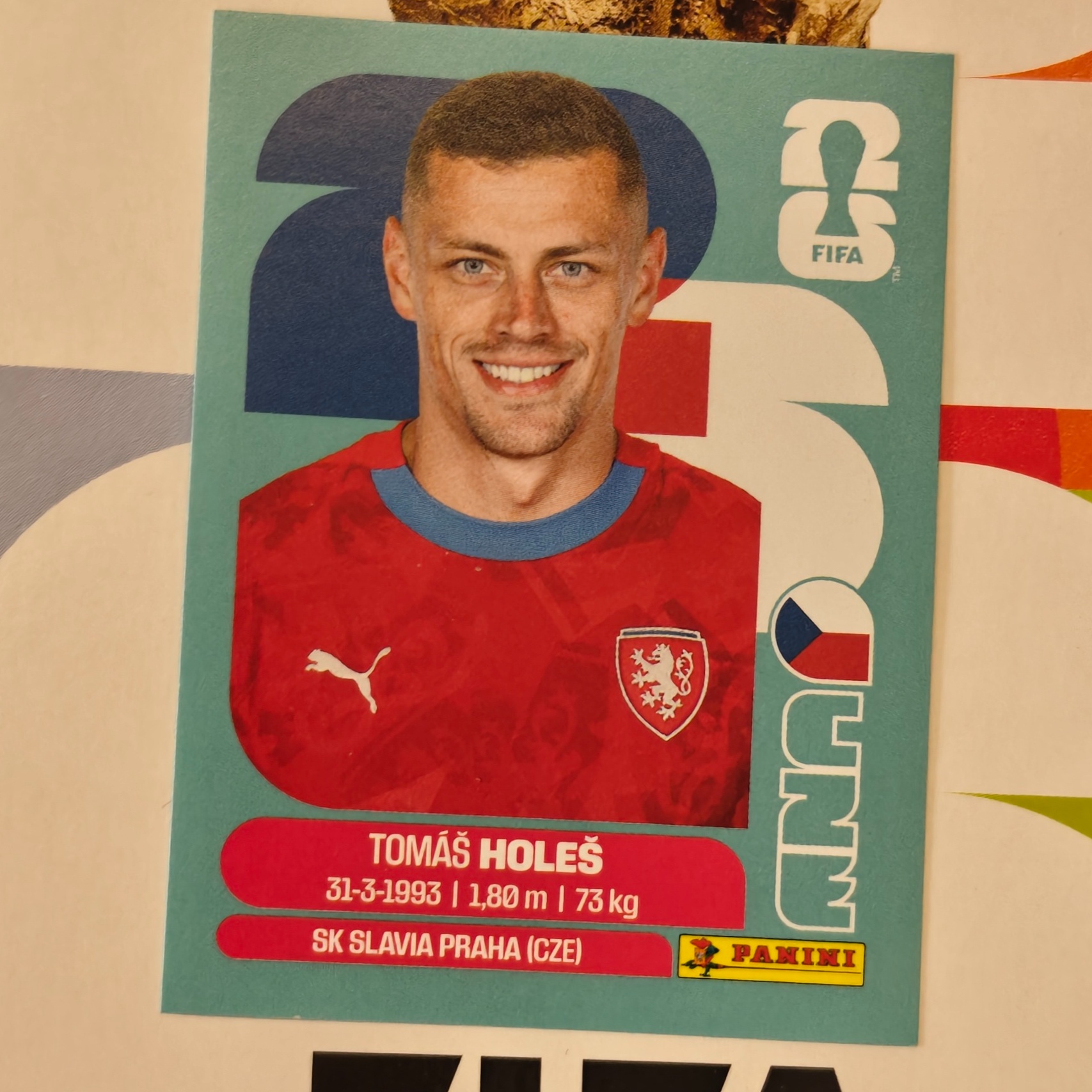 CZE7 - Czechia - Tomas Holes - FIFA World Cup 2026™ - Panini Sticker