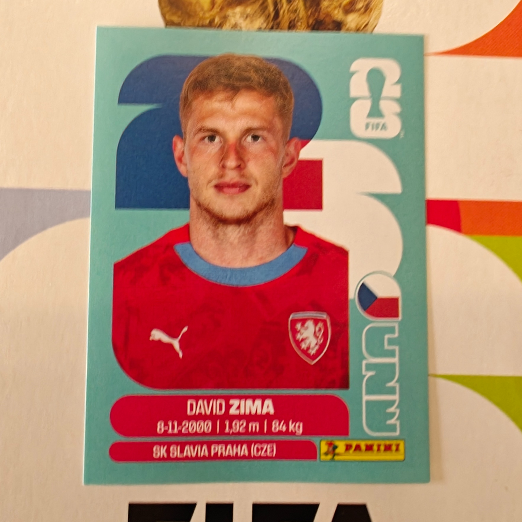 CZE8 - Czechia - David Zima - FIFA World Cup 2026™ - Panini Sticker