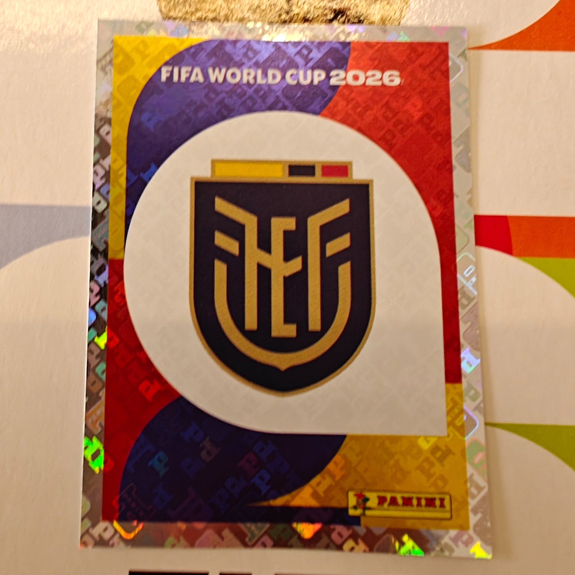 ECU1 - Ecuador - Emblem - FIFA World Cup 2026™ - Panini Foil Sticker