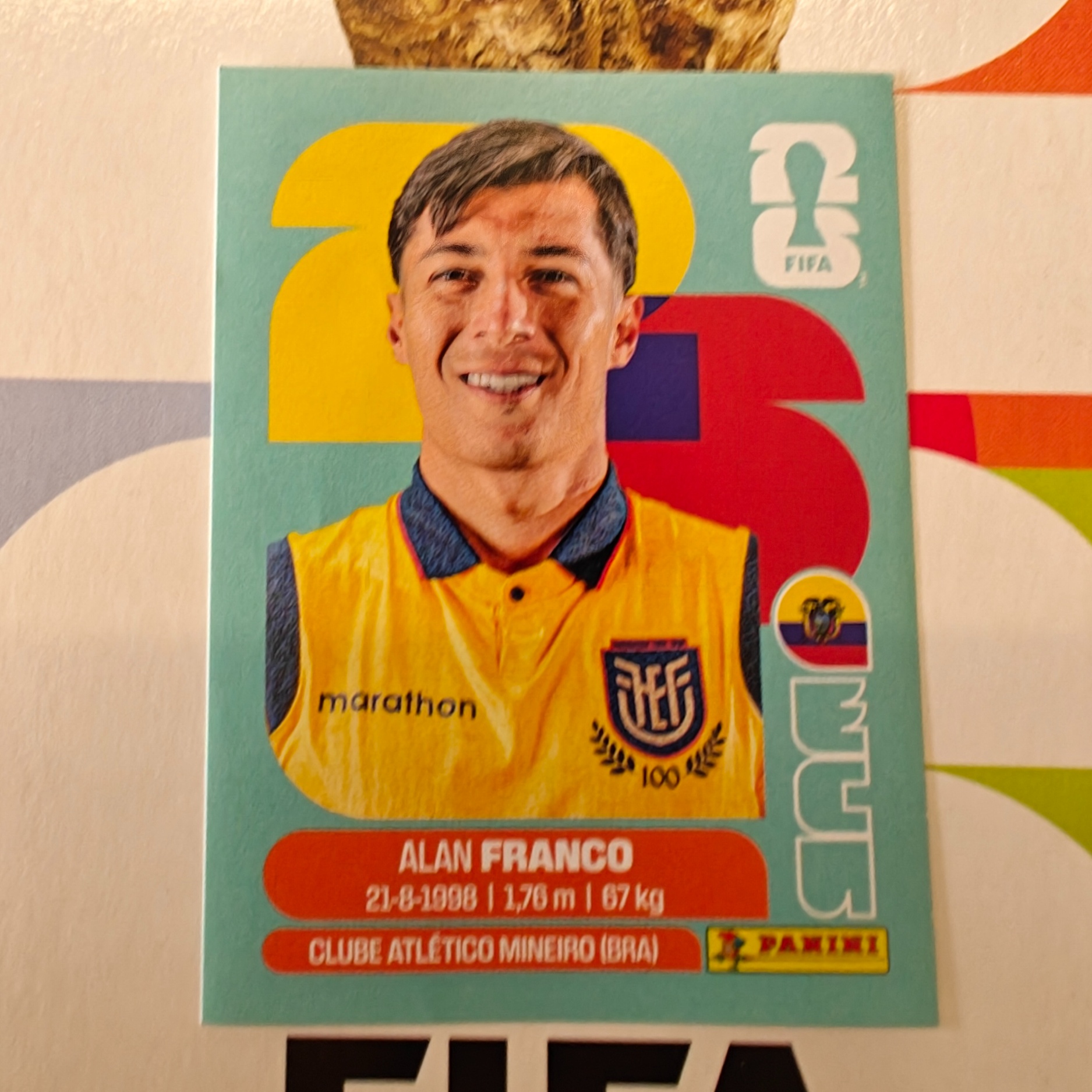 ECU10 - Ecuador - Alan Franco - FIFA World Cup 2026™ - Panini Sticker