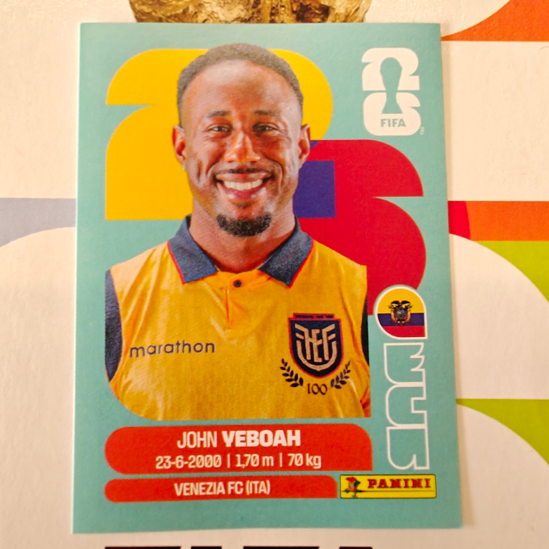 ECU14 - Ecuador - John Veboah - FIFA World Cup 2026™ - Panini Sticker