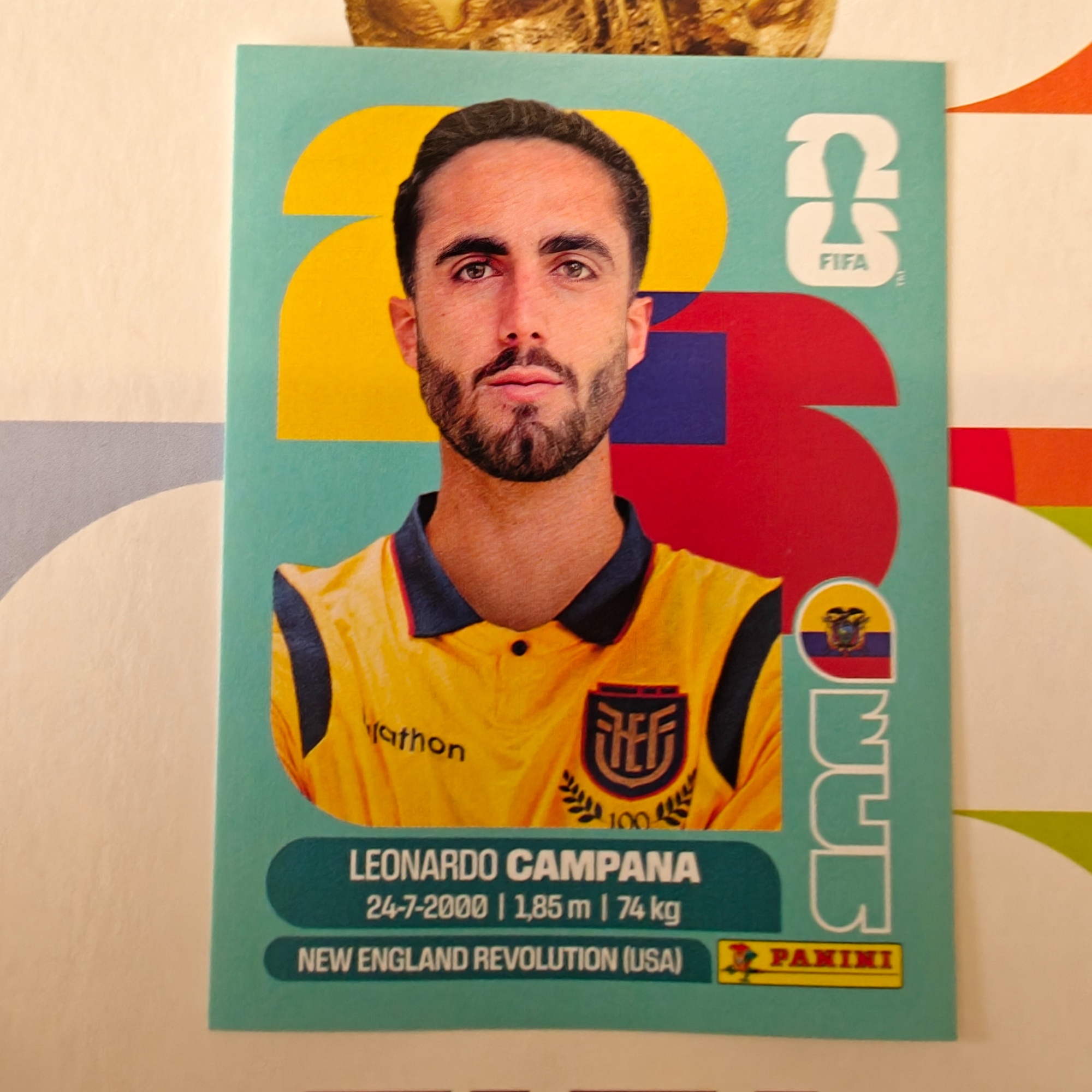 ECU15 - Ecuador - Leonardo Campana - FIFA World Cup 2026™ - Panini Sticker