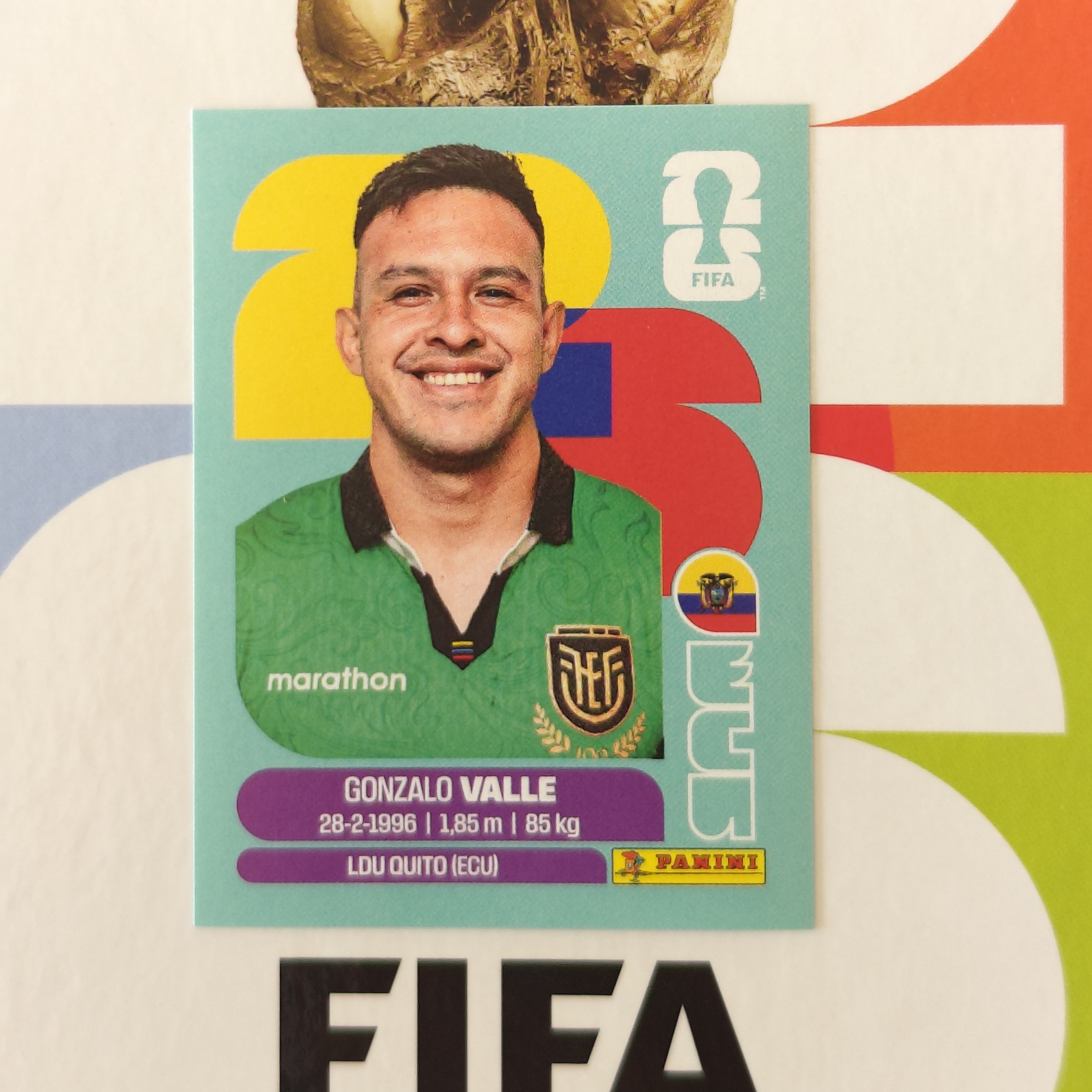 ECU3 - Ecuador - Gonzalo Valle - FIFA World Cup 2026™ - Panini Sticker