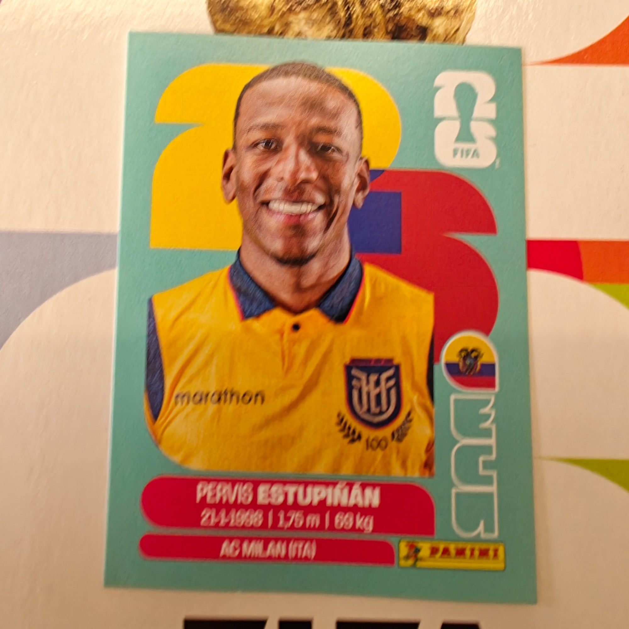 ECU5 - Ecuador - Pervis Estupiñán - FIFA World Cup 2026™ - Panini Sticker