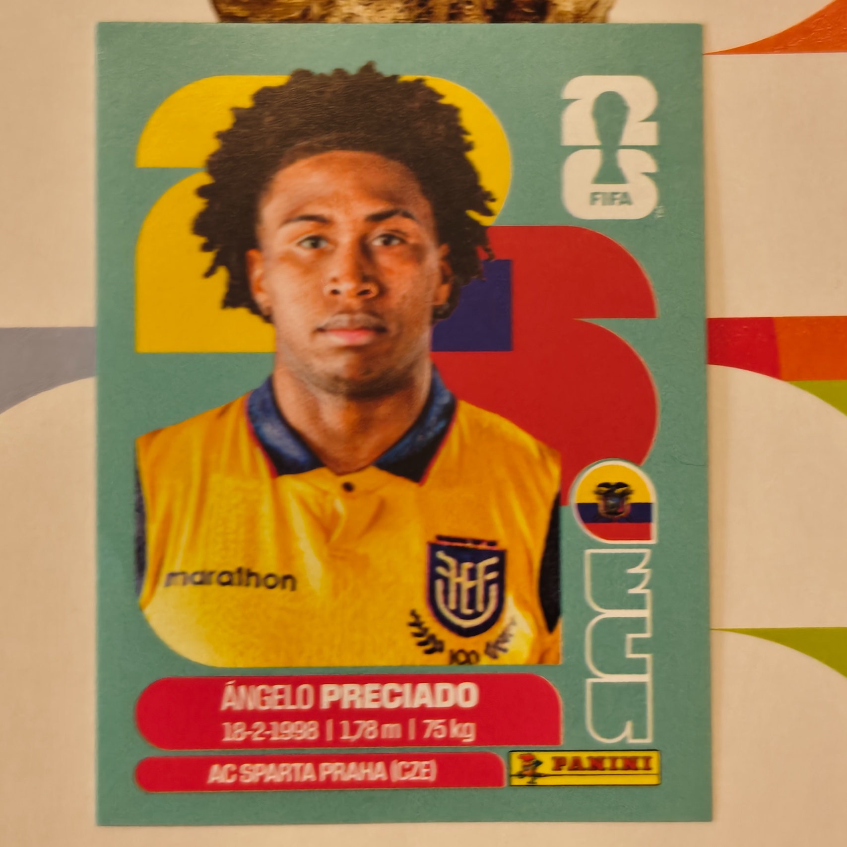 ECU7 - Ecuador - Ángelo Preciado - FIFA World Cup 2026™ - Panini Sticker