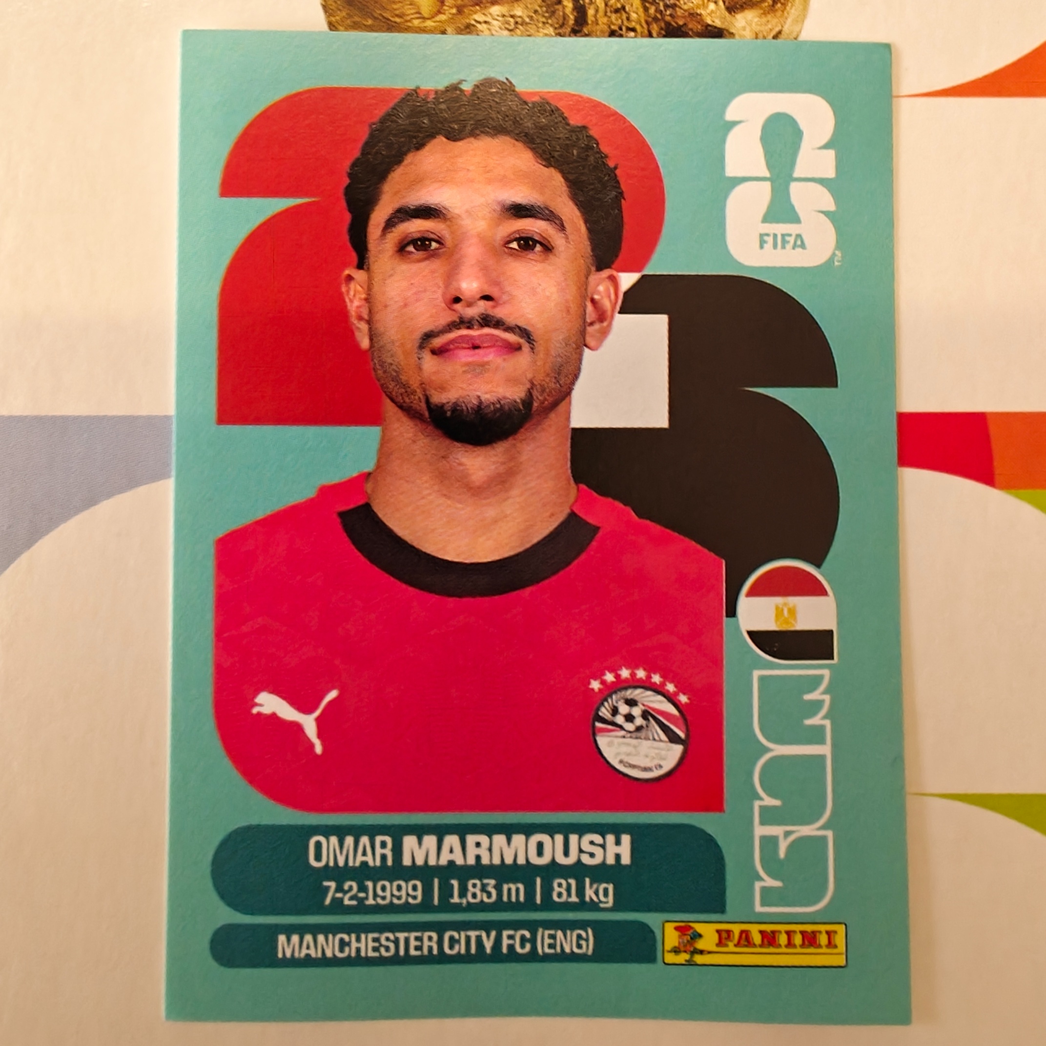 EGY20 - Egypt - Omar Marmoush - FIFA World Cup 2026™ - Panini Sticker