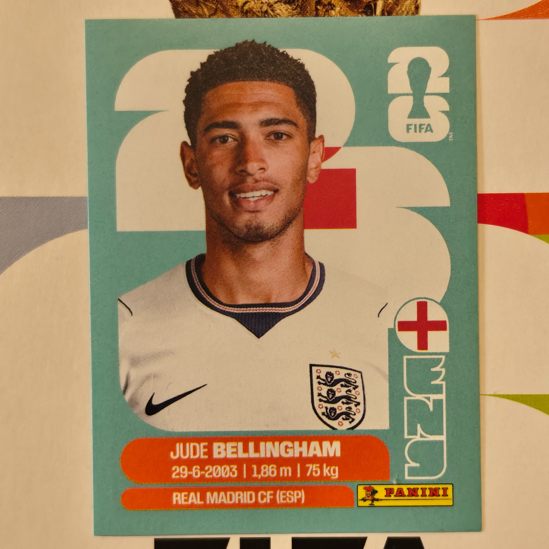 ENG11 - England - Jude Bellingham - FIFA World Cup 2026™ - Panini Sticker