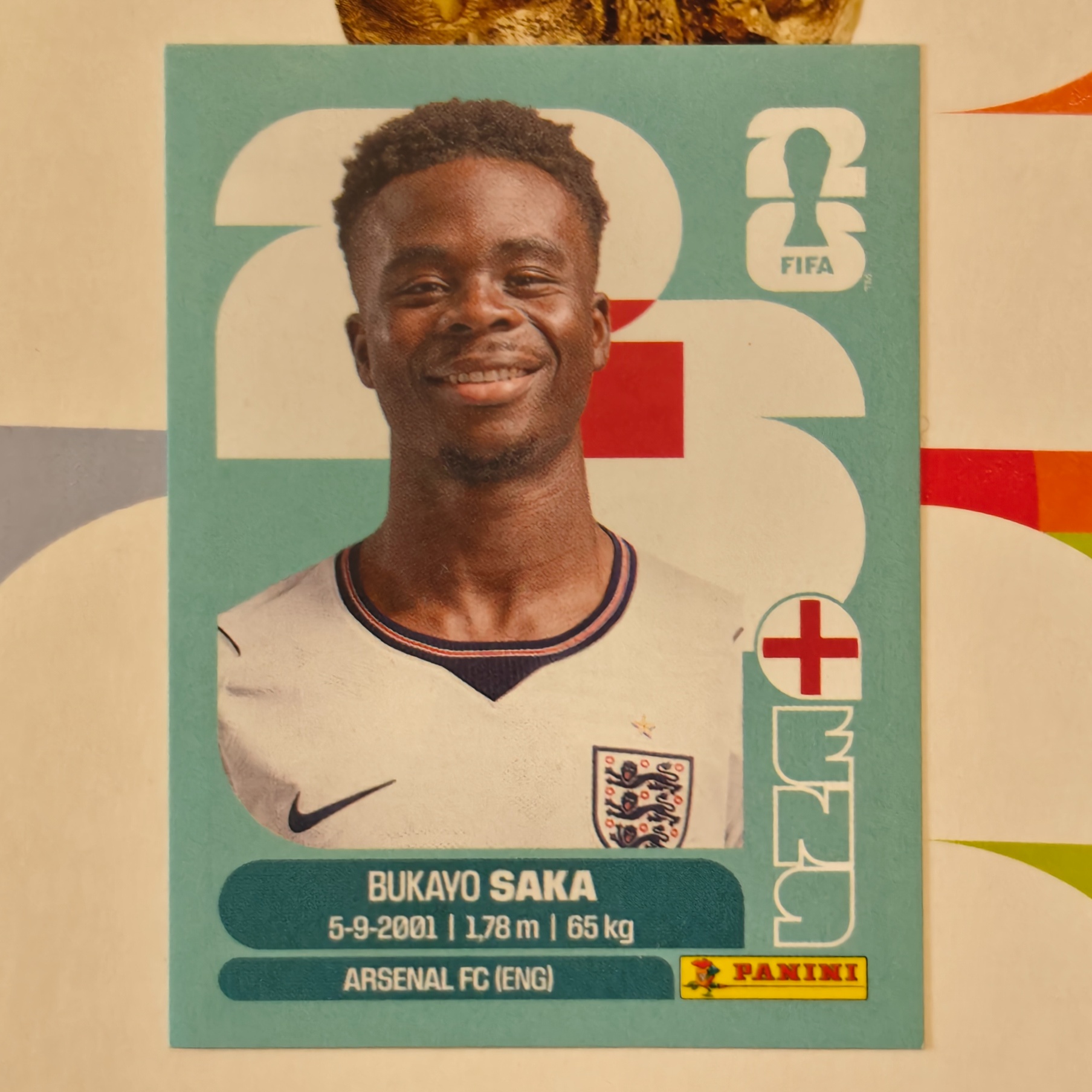 ENG17 - England - Bukayo Saka - FIFA World Cup 2026™ - Panini Sticker