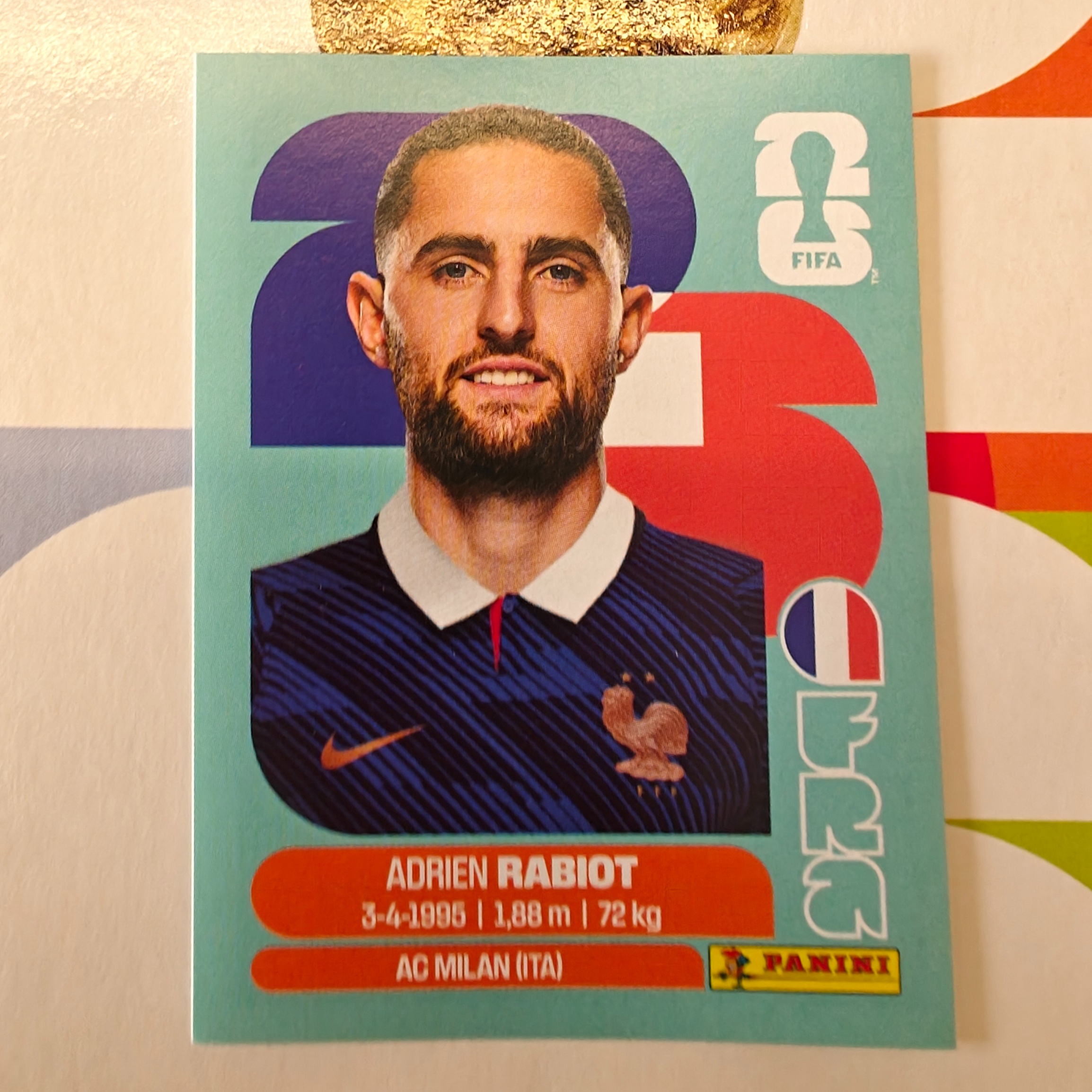 FRA12 - France - Adrien Rabiot - FIFA World Cup 2026™ - Panini Sticker