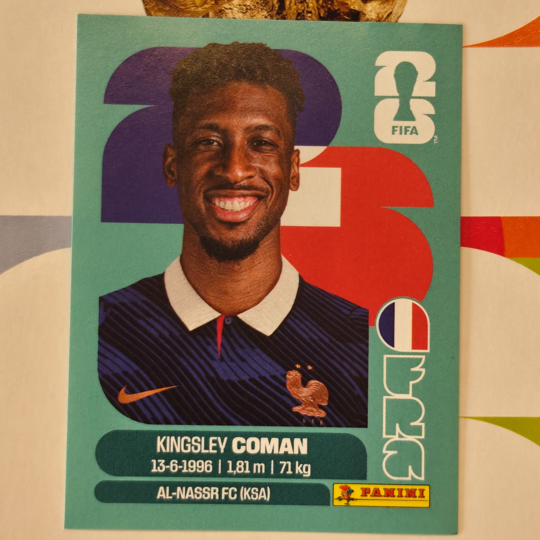 FRA18 - France - Kingsley Coman - FIFA World Cup 2026™ - Panini Sticker