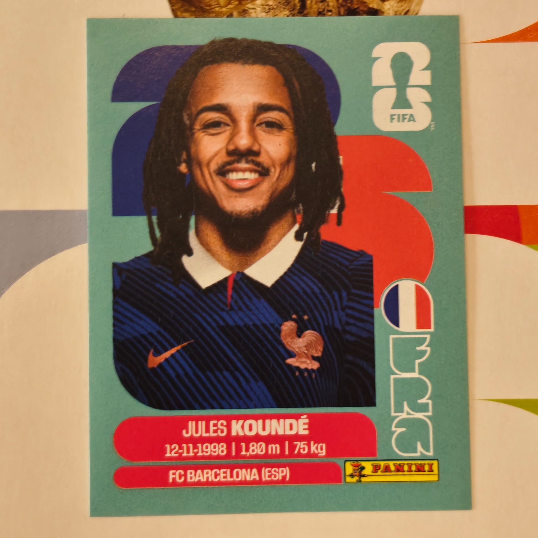 FRA5 - France - Jules Kounde - FIFA World Cup 2026™ - Panini Sticker