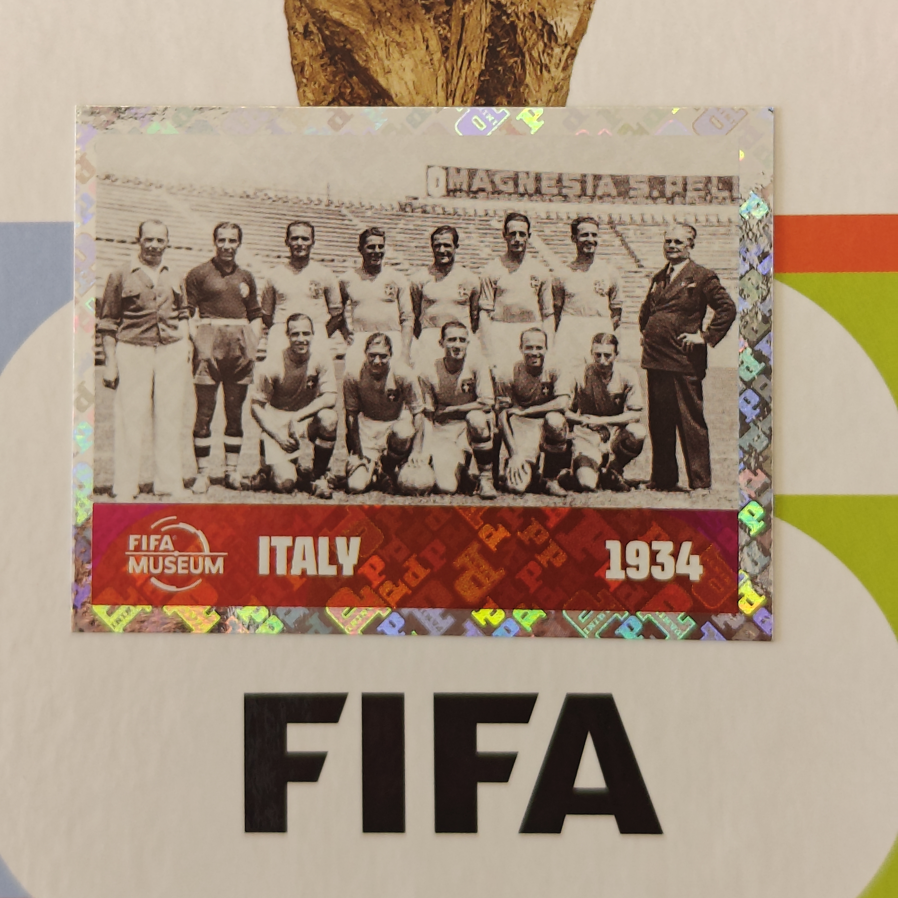 FWC9 - FIFA World Cup History - Italy 1934 - FIFA World Cup 2026™ - Panini Foil Sticker