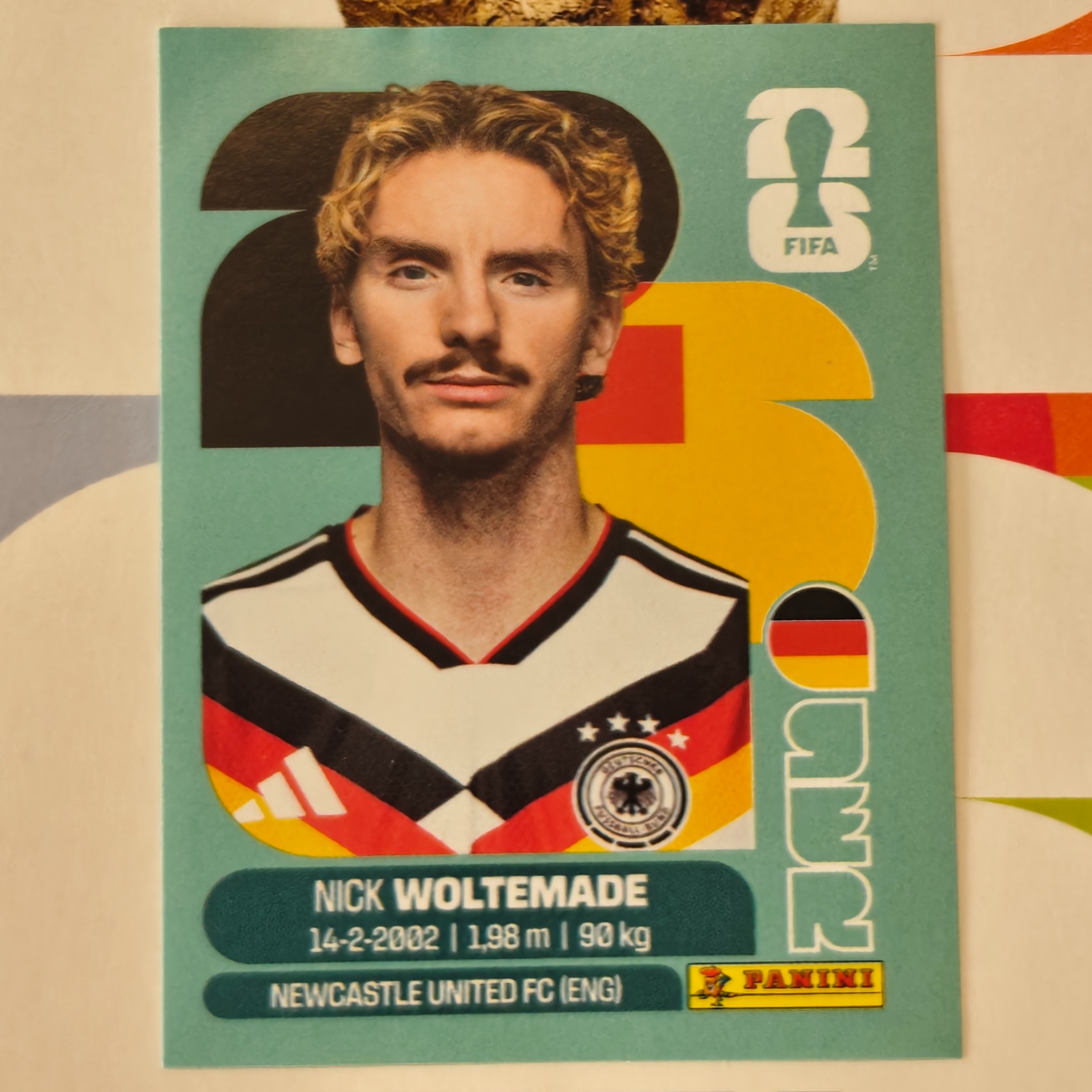 GER20 - Germany - Nick Woltemade - FIFA World Cup 2026™ - Panini Sticker