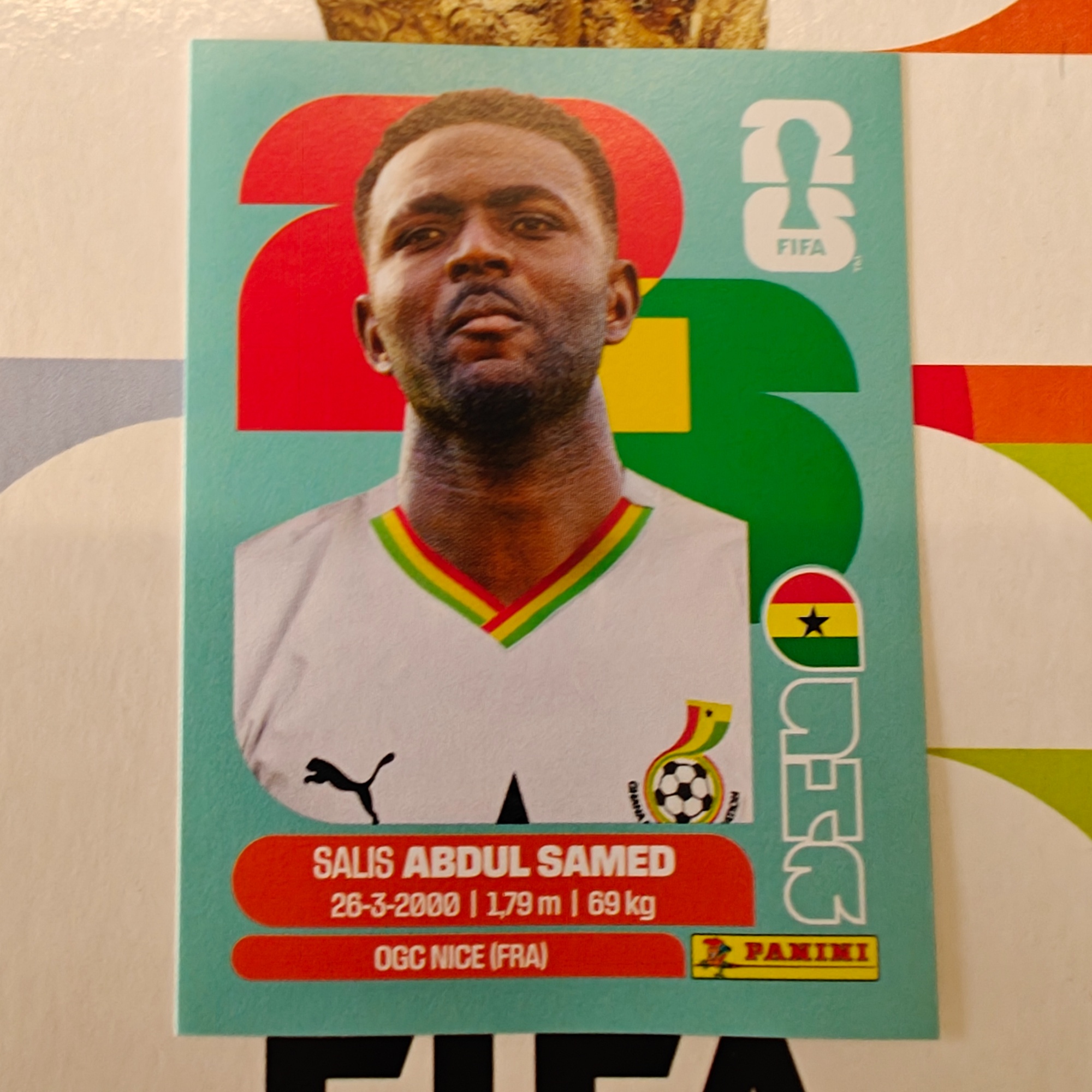 GHA11 - Ghana - Salis Abdul Samed - FIFA World Cup 2026™ - Panini Sticker