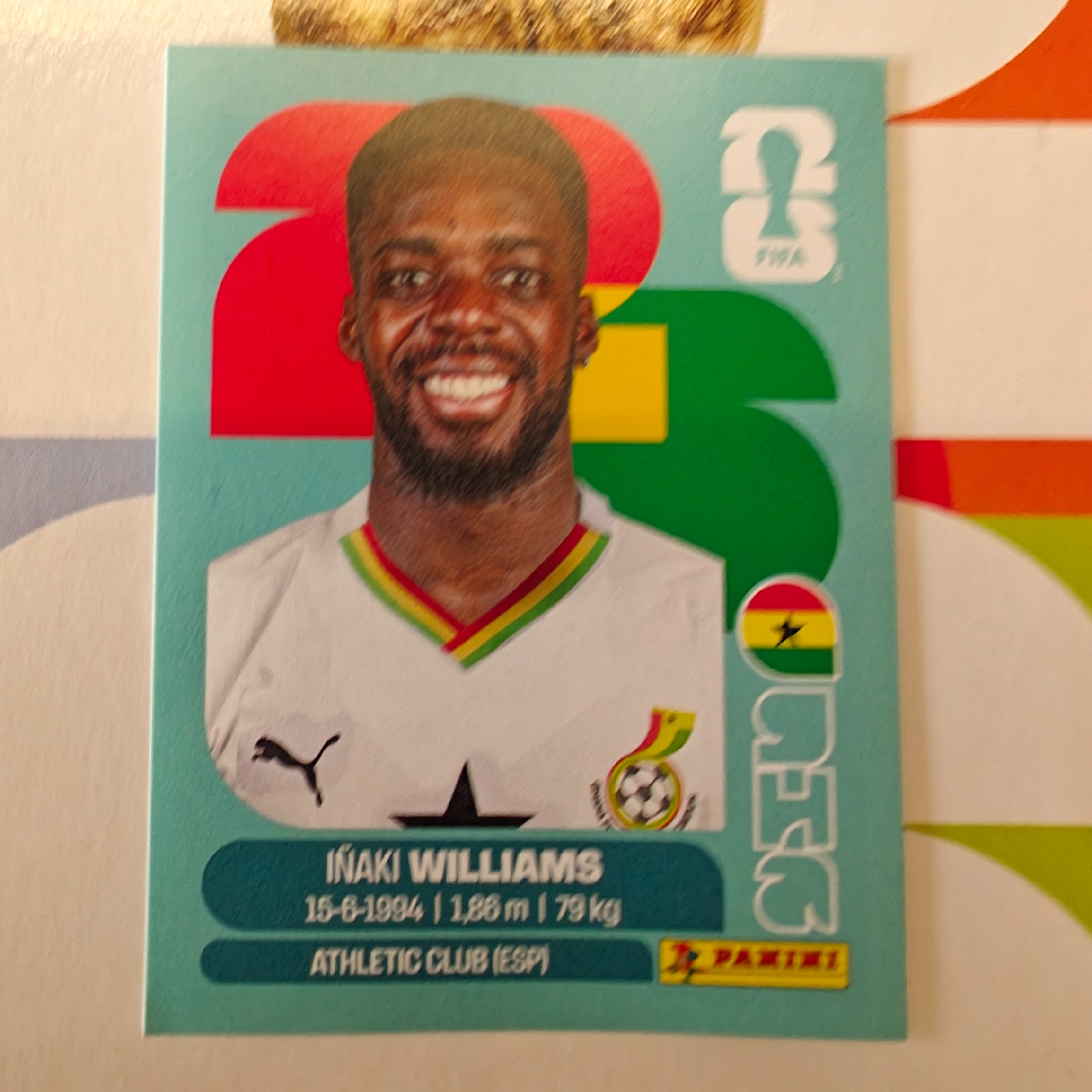 GHA15 - Ghana - Inaki Williams - FIFA World Cup 2026™ - Panini Sticker