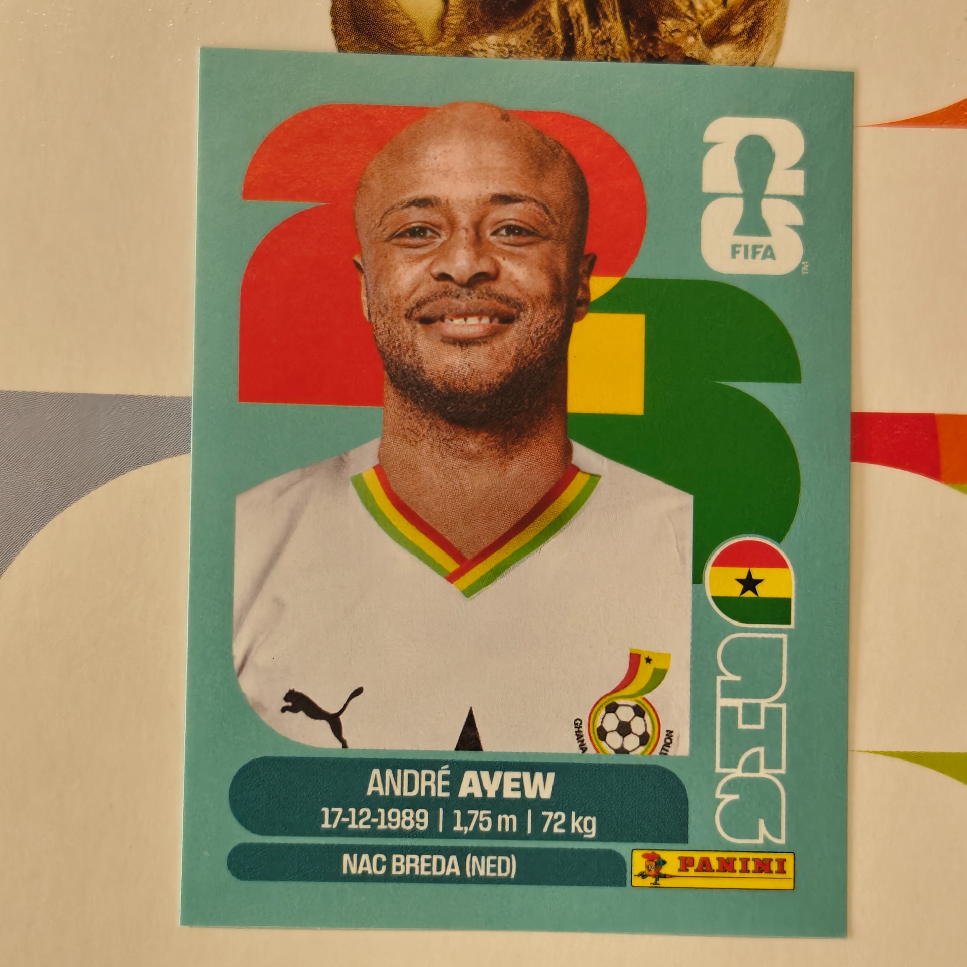 GHA17 - Ghana - Andrew Ayew - FIFA World Cup 2026™ - Panini Sticker