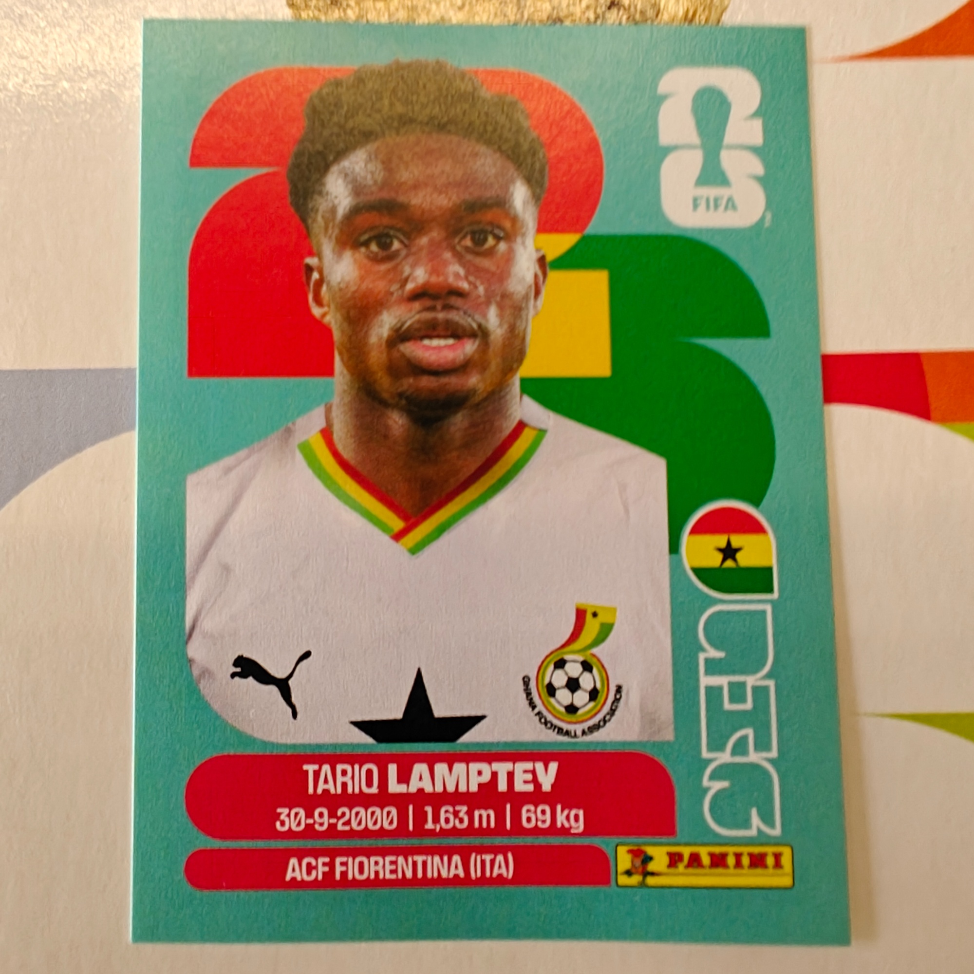 GHA3 - Ghana - Tariq Lamptey - FIFA World Cup 2026™ - Panini Sticker