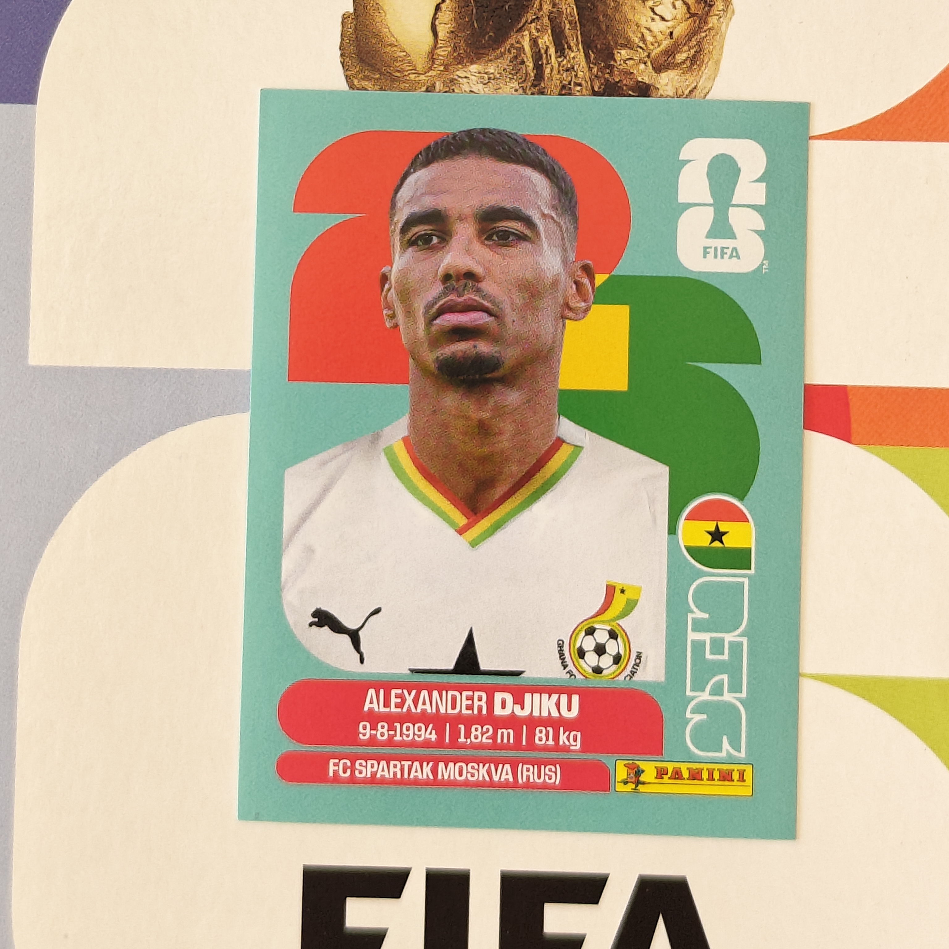 GHA6 - Ghana - Alexander Djiku - FIFA World Cup 2026™ - Panini Sticker