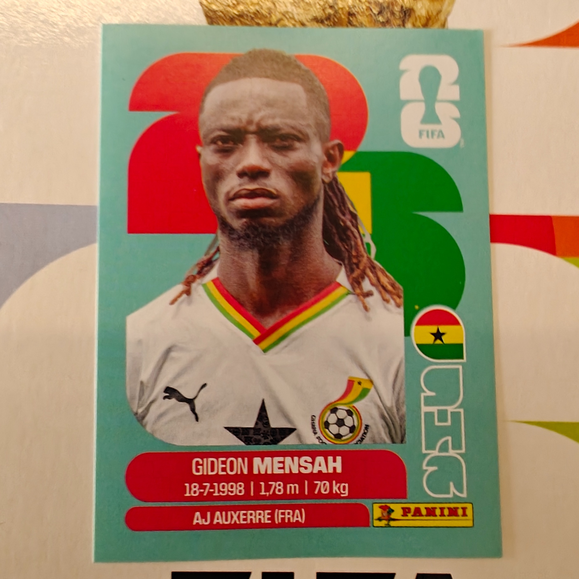 GHA7 - Ghana - Gideon Mensah - FIFA World Cup 2026™ - Panini Sticker