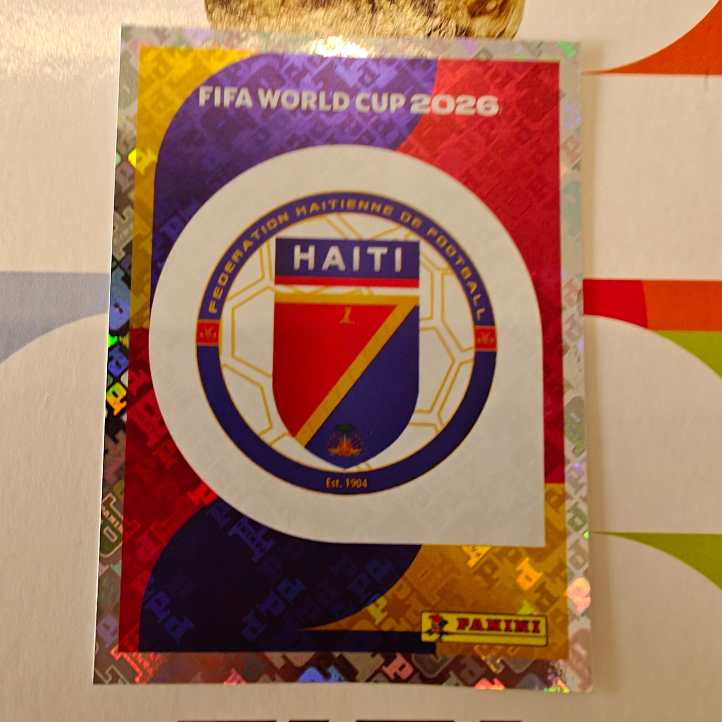 HAI1 - Haiti - Emblem - FIFA World Cup 2026™ - Panini Foil Sticker