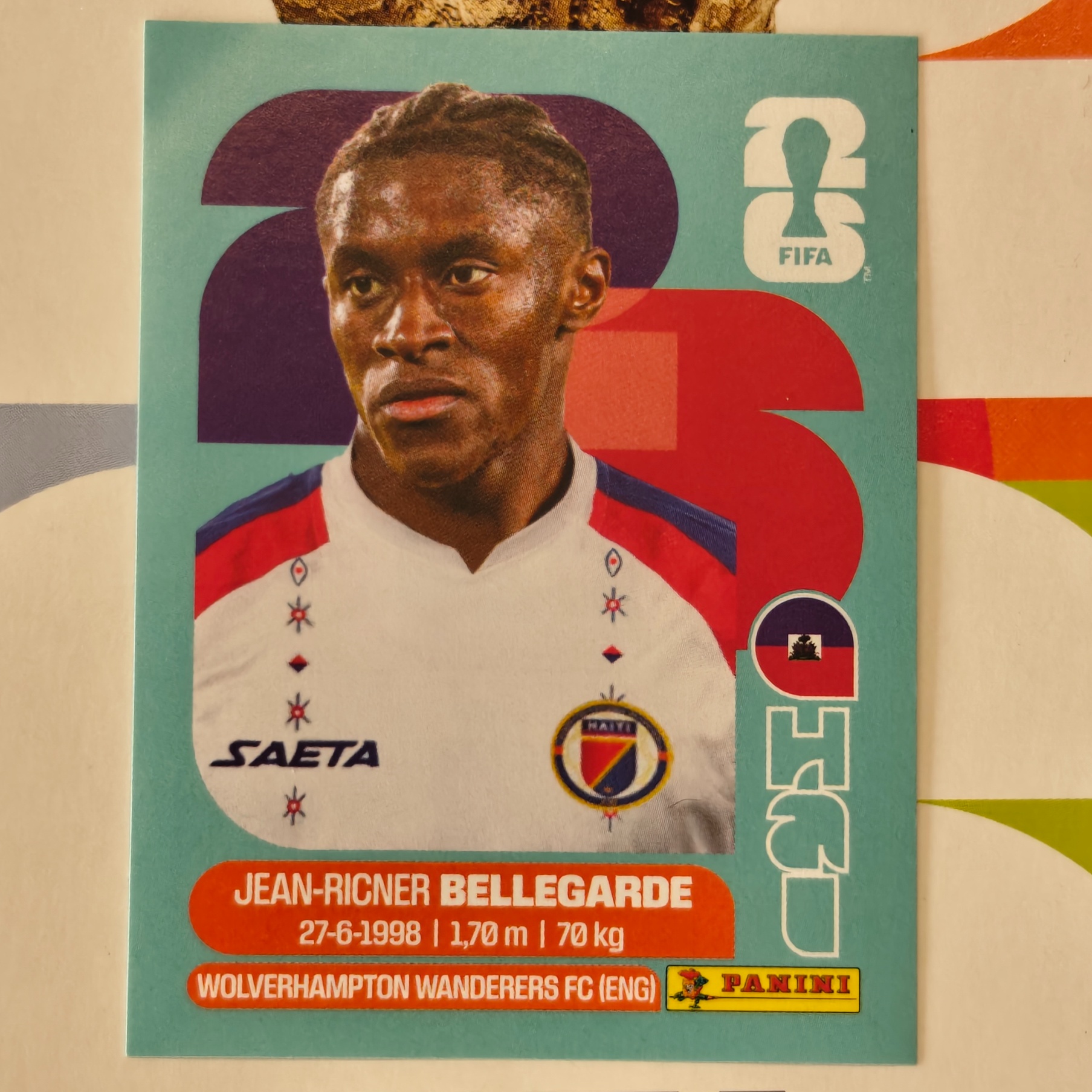HAI12 - Haiti - Jean-Ricner Bellegarde - FIFA World Cup 2026™ - Panini Sticker