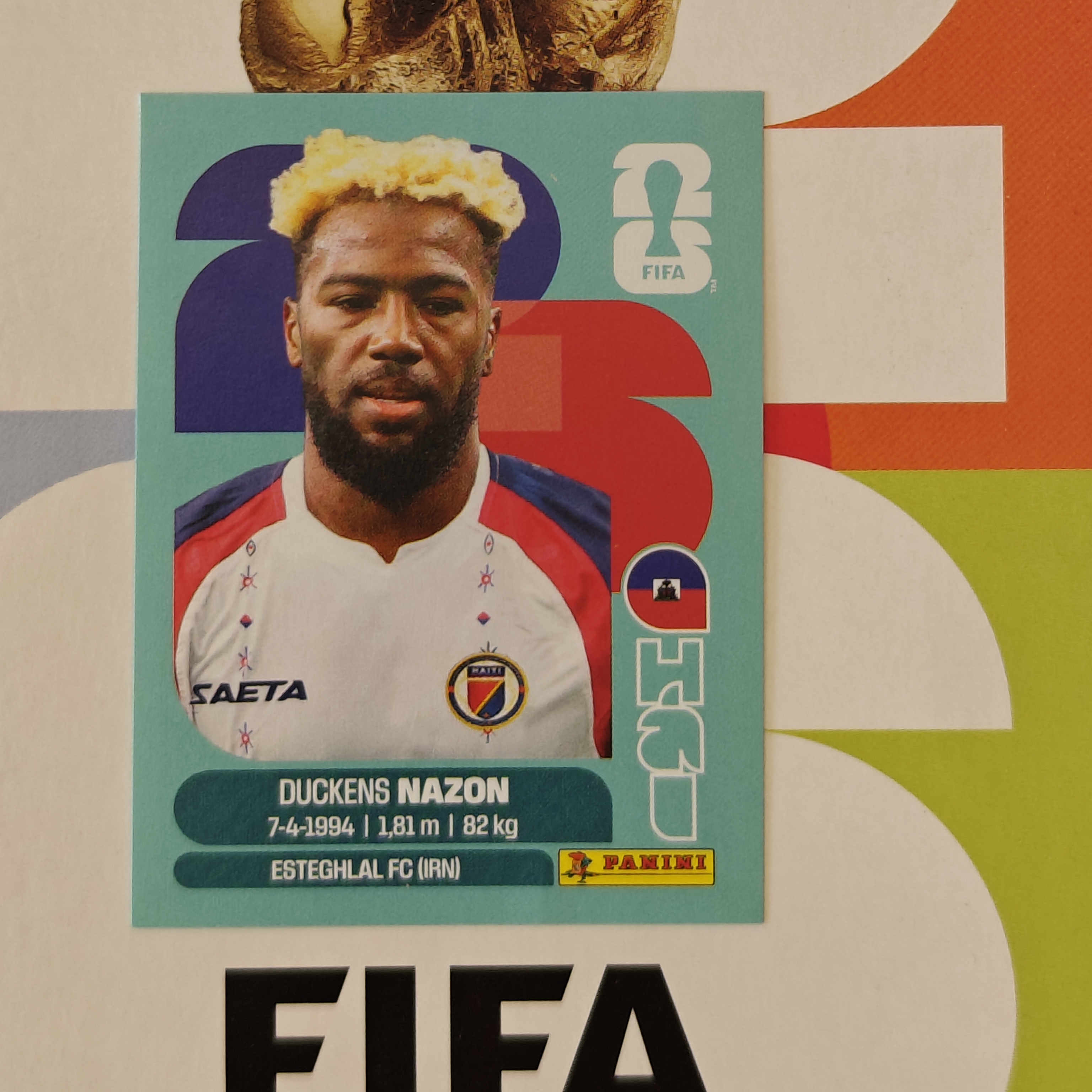 HAI18 - Haiti - Duckens Nazon - FIFA World Cup 2026™ - Panini Sticker