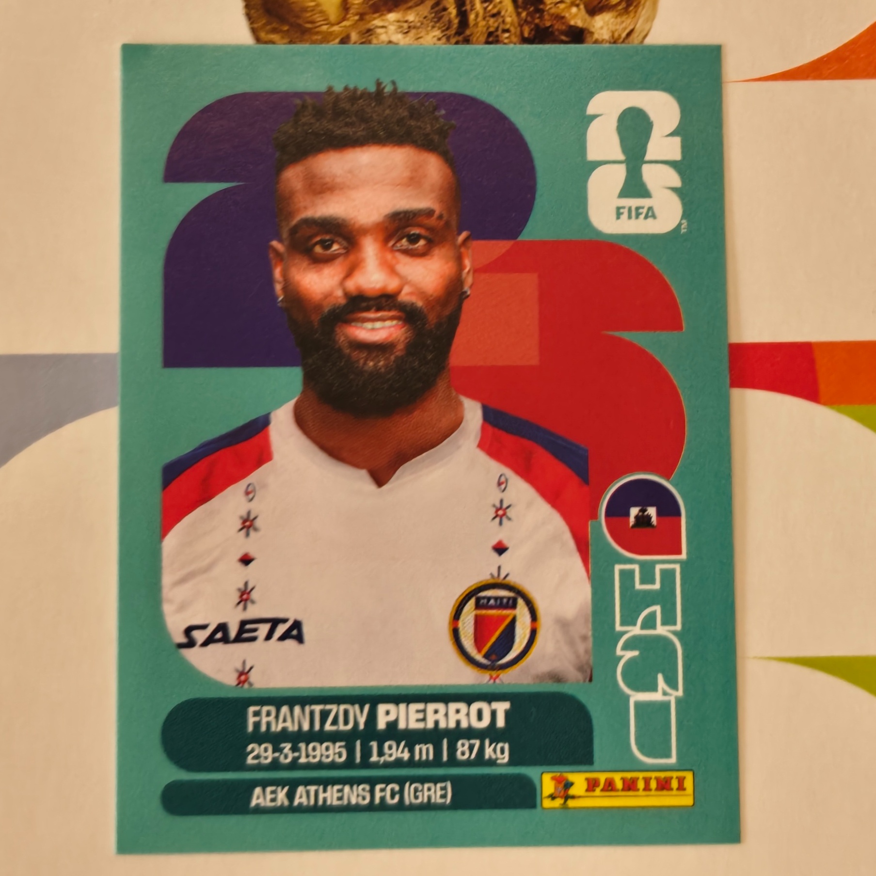 HAI20 - Haiti - Frantzdy Pierrot - FIFA World Cup 2026™ - Panini Sticker