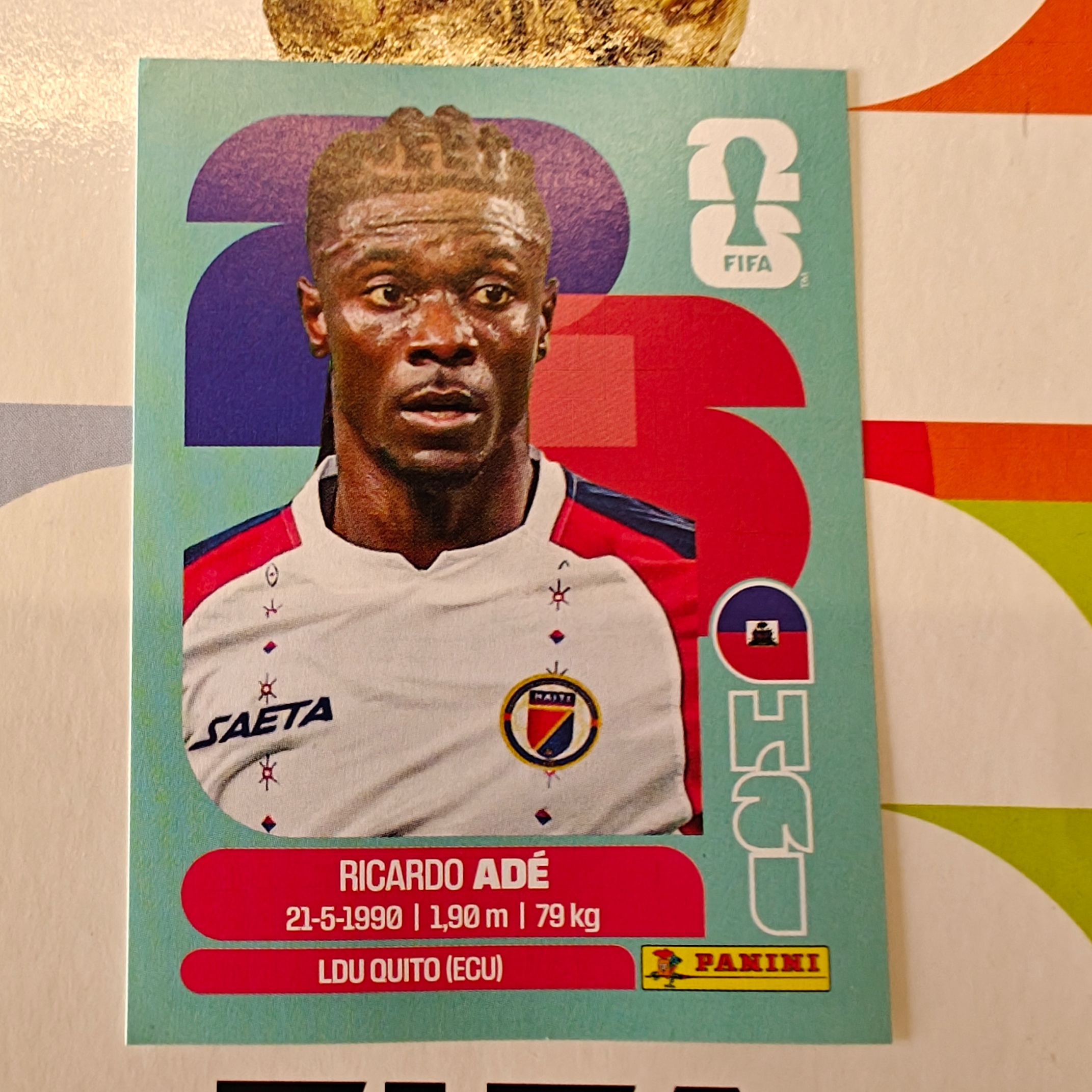 HAI6 - Haiti - Ricardo Adé - FIFA World Cup 2026™ - Panini Sticker