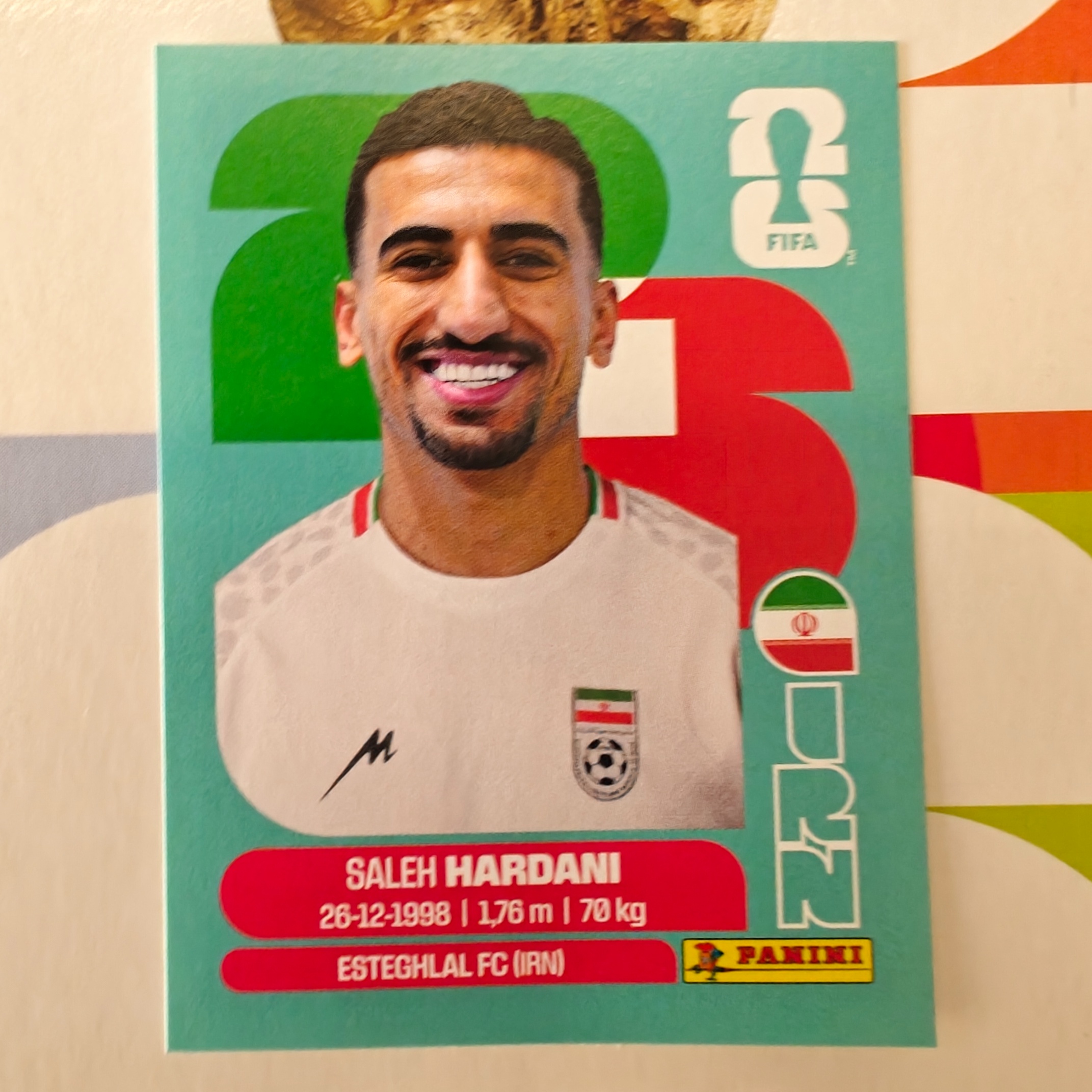 IRN10 - Iran - Saleh Hardani - FIFA World Cup 2026™ - Panini Sticker