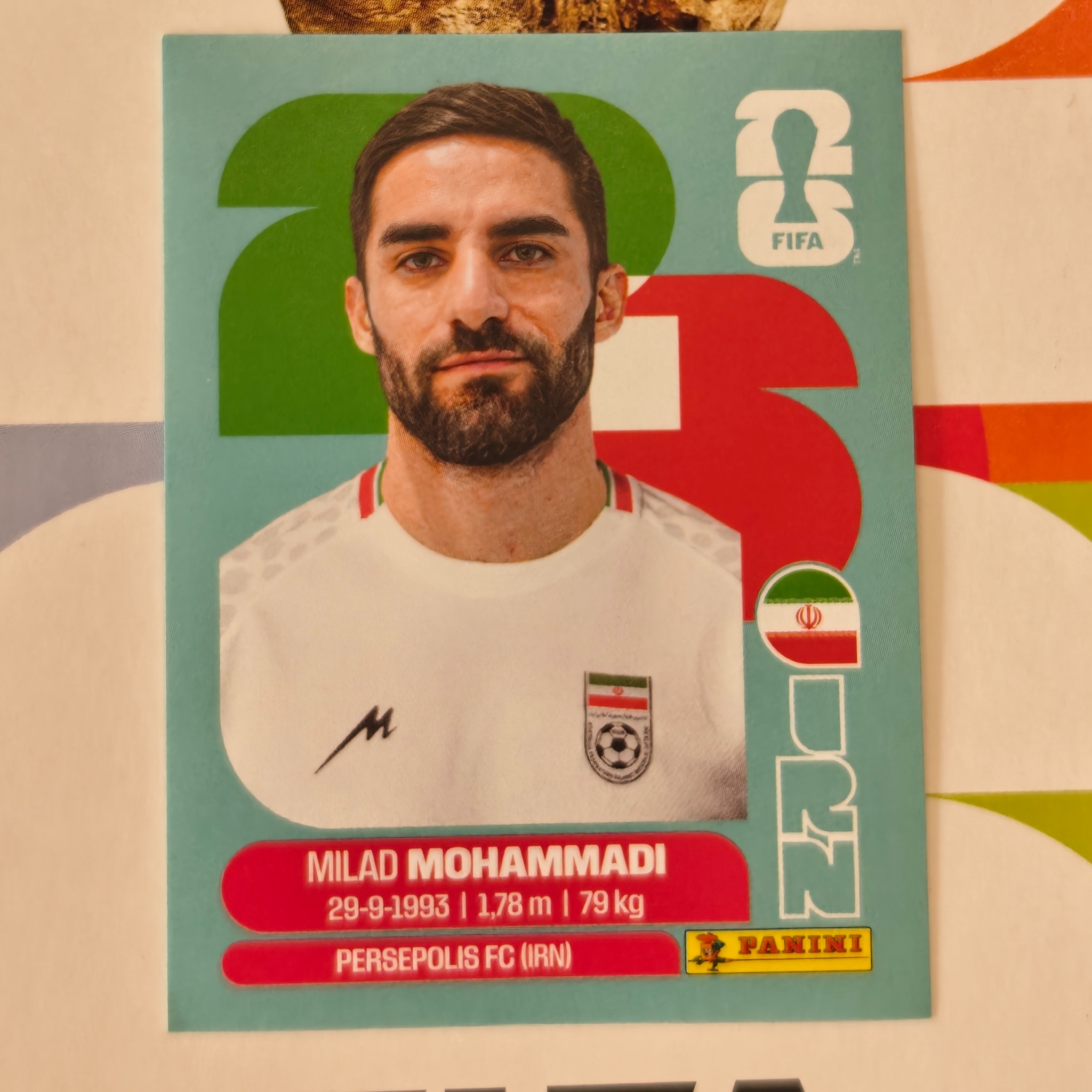 IRN5 - Iran - Milad Mohammadi - FIFA World Cup 2026™ - Panini Sticker