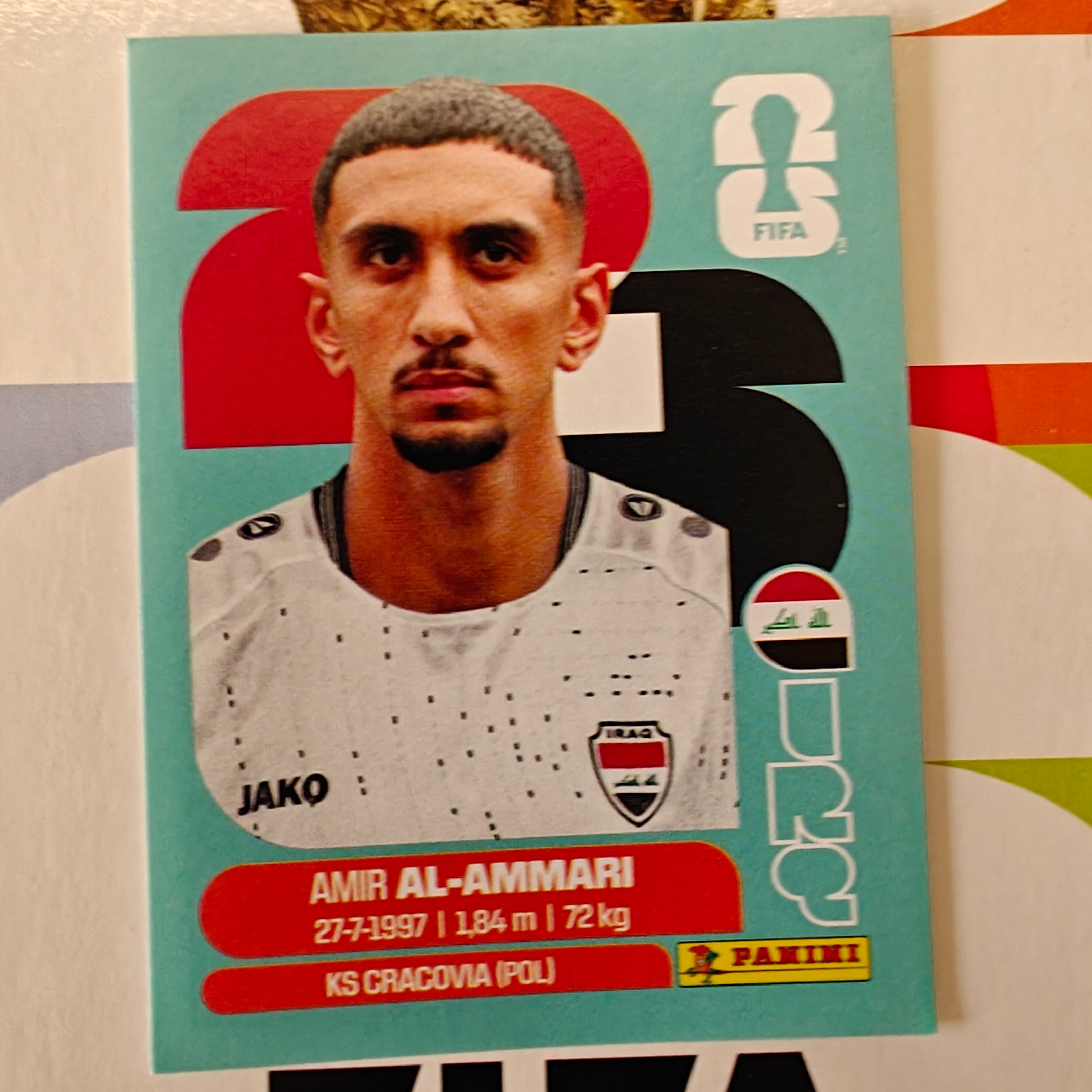 IRQ10 - Iraq - Amir Al-Ammari - FIFA World Cup 2026™ - Panini Sticker
