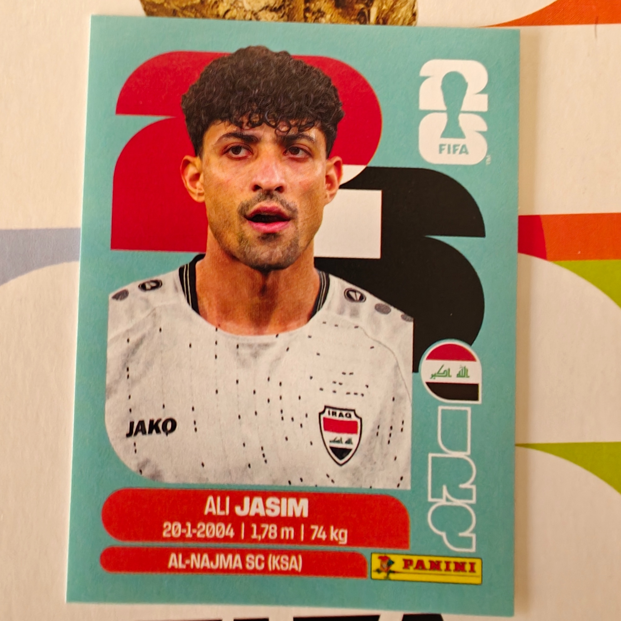 IRQ12 - Iraq - Ali Jasim - FIFA World Cup 2026™ - Panini Sticker