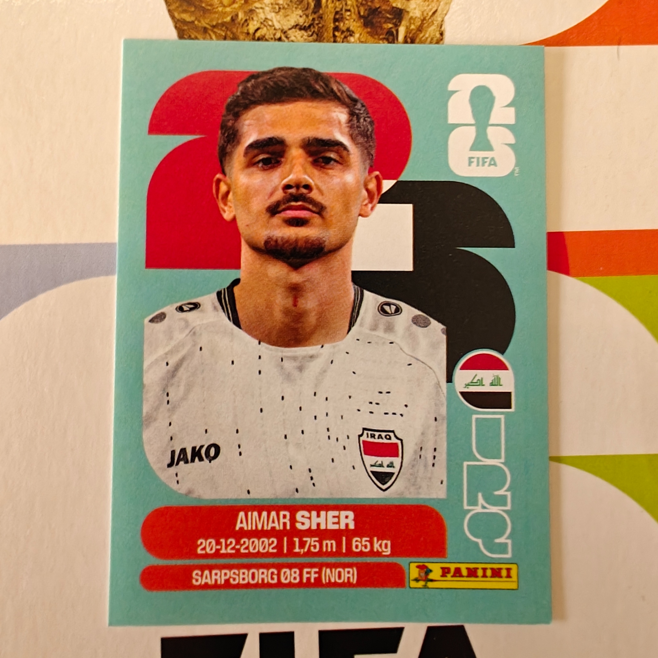 IRQ15 - Iraq - Aimar Sher - FIFA World Cup 2026™ - Panini Sticker