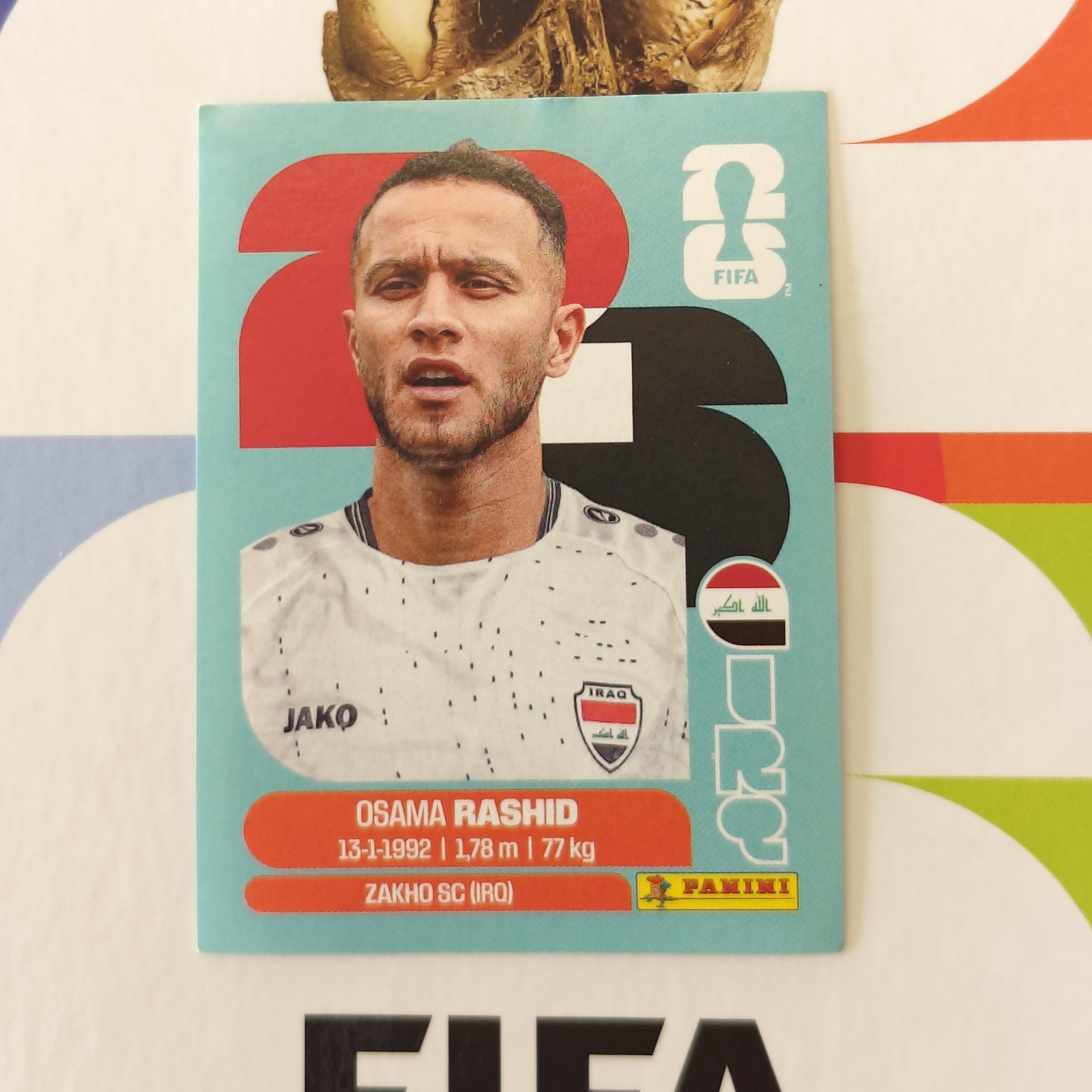 IRQ17 - Iraq - Osama Rashid - FIFA World Cup 2026™ - Panini Sticker