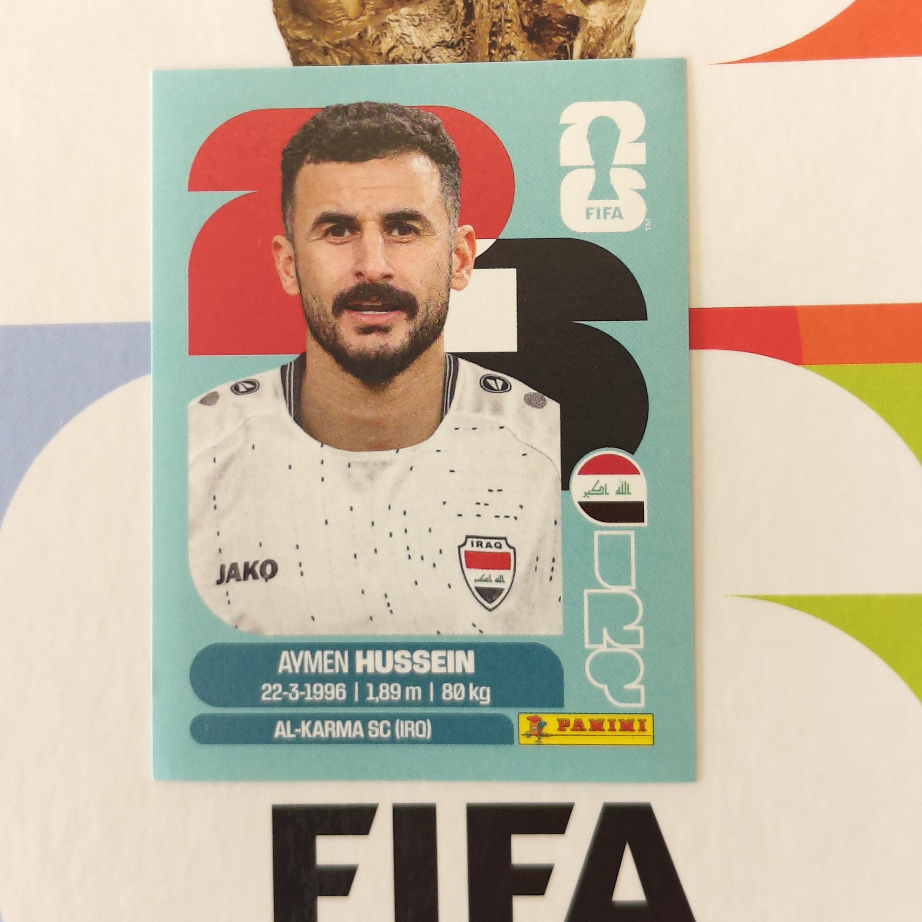 IRQ19 - Iraq - Aymen Hussein - FIFA World Cup 2026™ - Panini Sticker